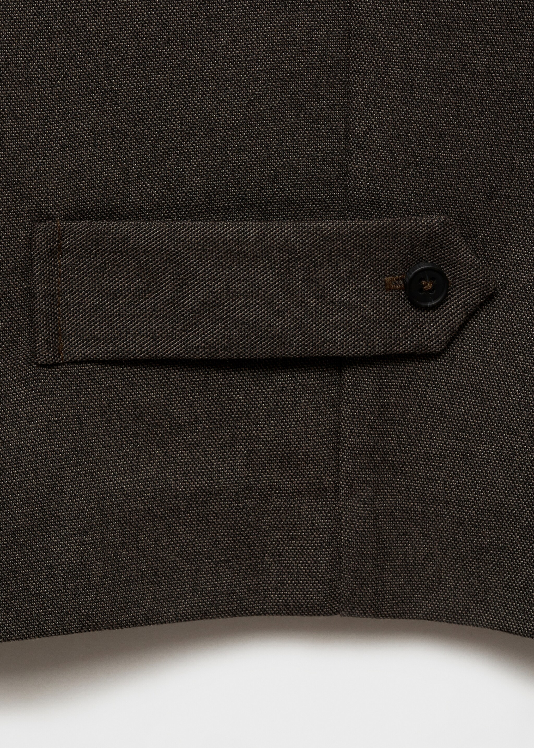 Buttoned-hem Wide-leg trousers - Details of the article 0