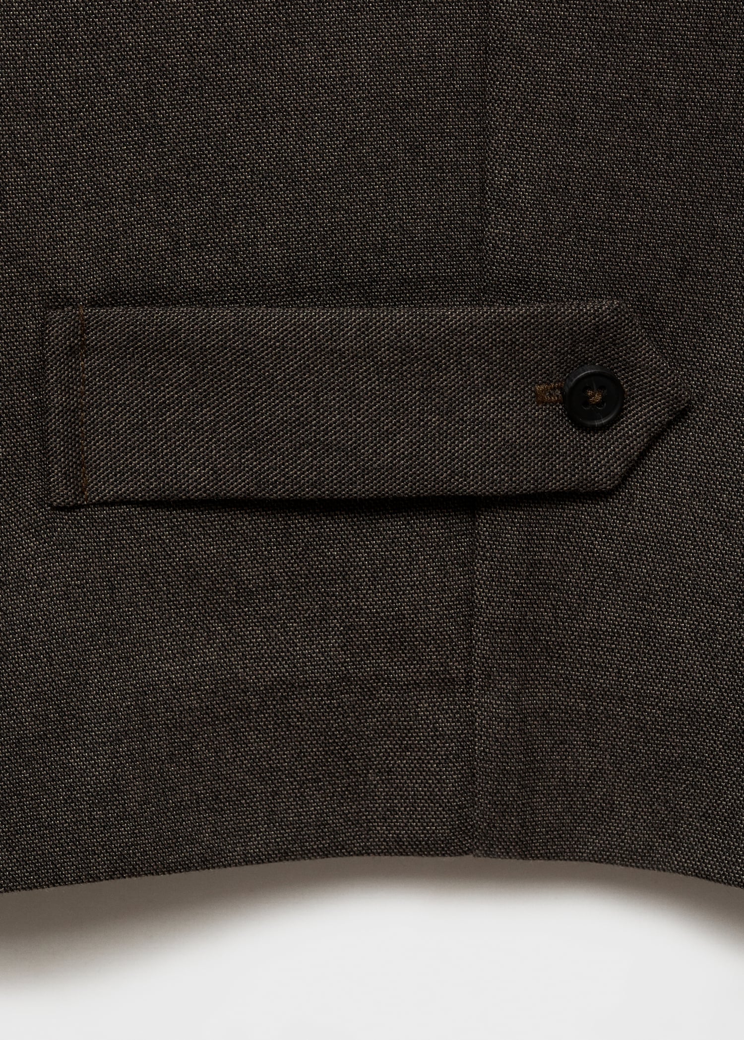 Buttoned-hem Wide-leg trousers - Details of the article 0