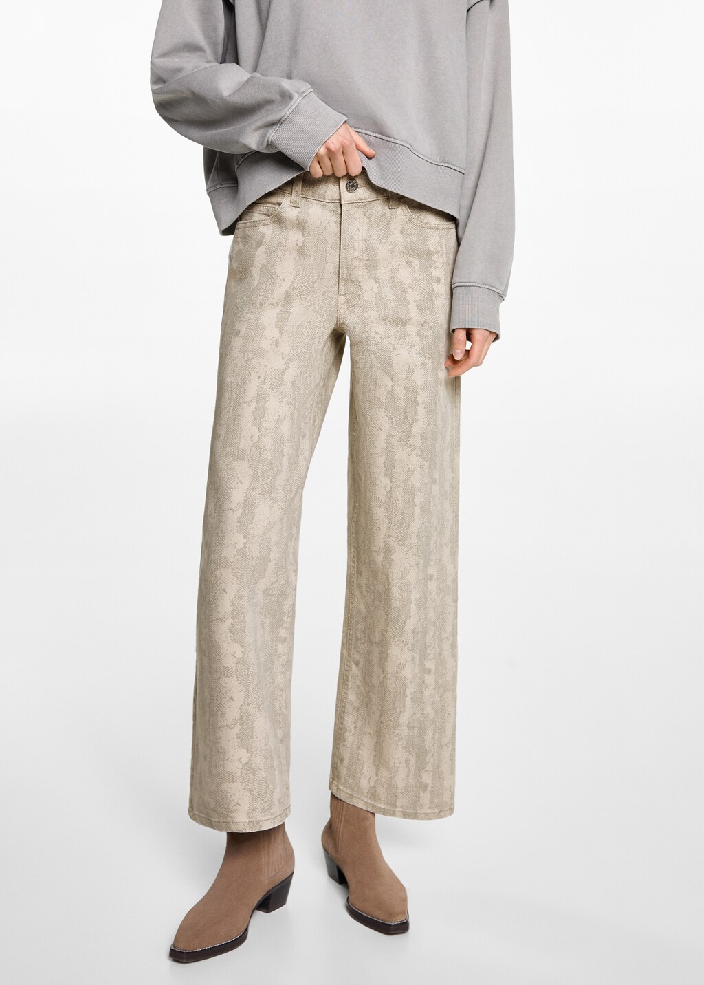 Printed culotte pants