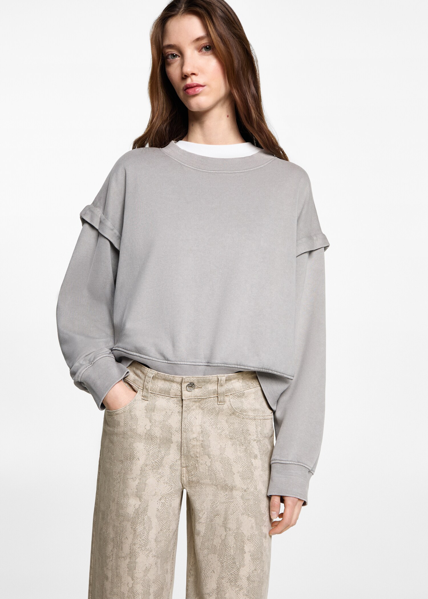 Printed culotte trousers - Details of the article 1