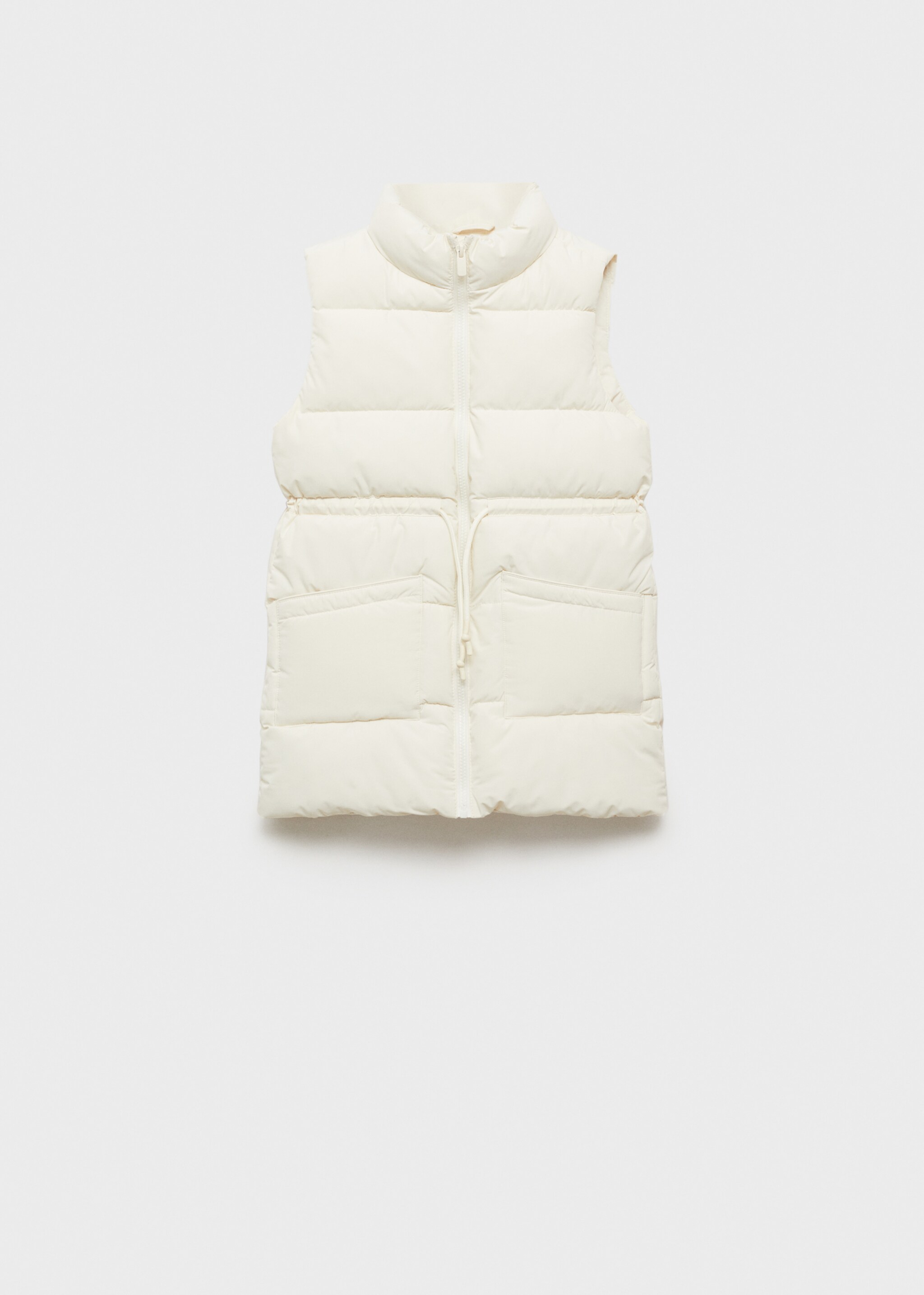 Long quilted gilet - Article without model