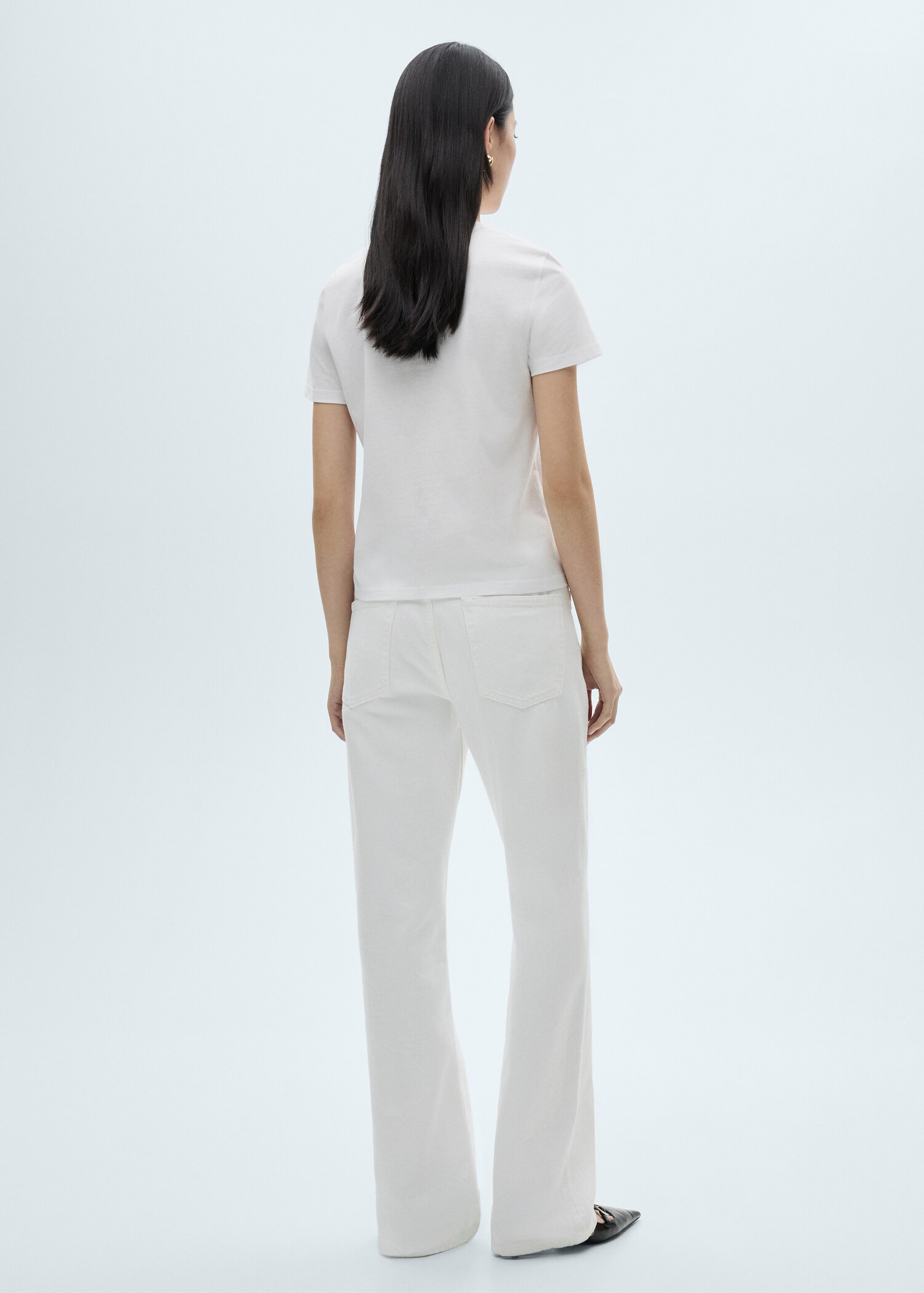 Cotton t-shirt with knot detail - Reverse of the article