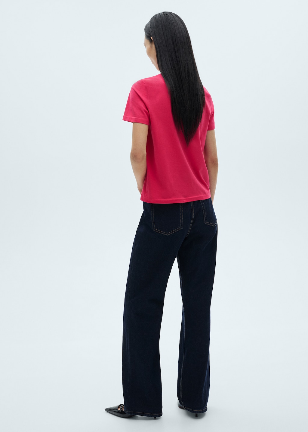 Cotton t-shirt with knot detail