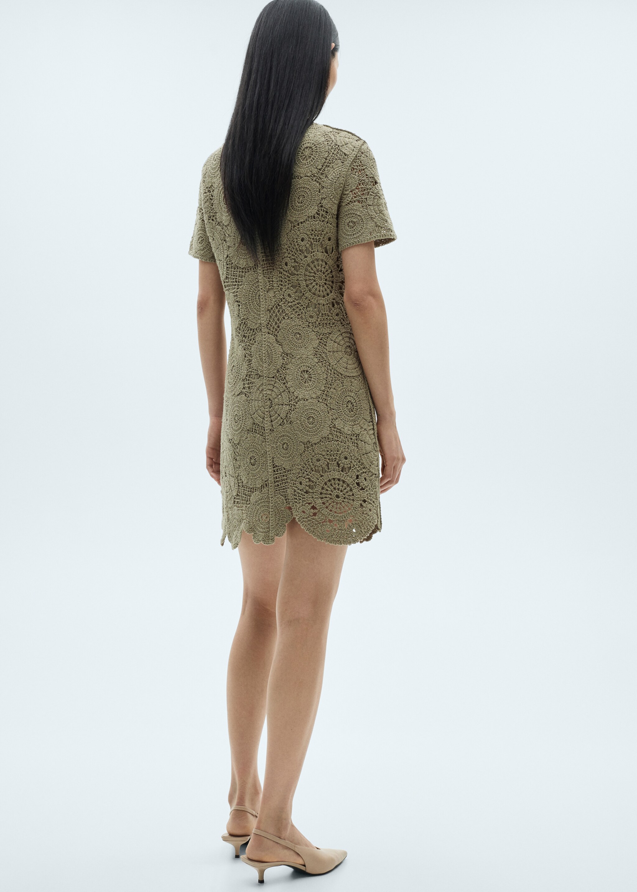 Vestido punto crochet - Reverso del artículo