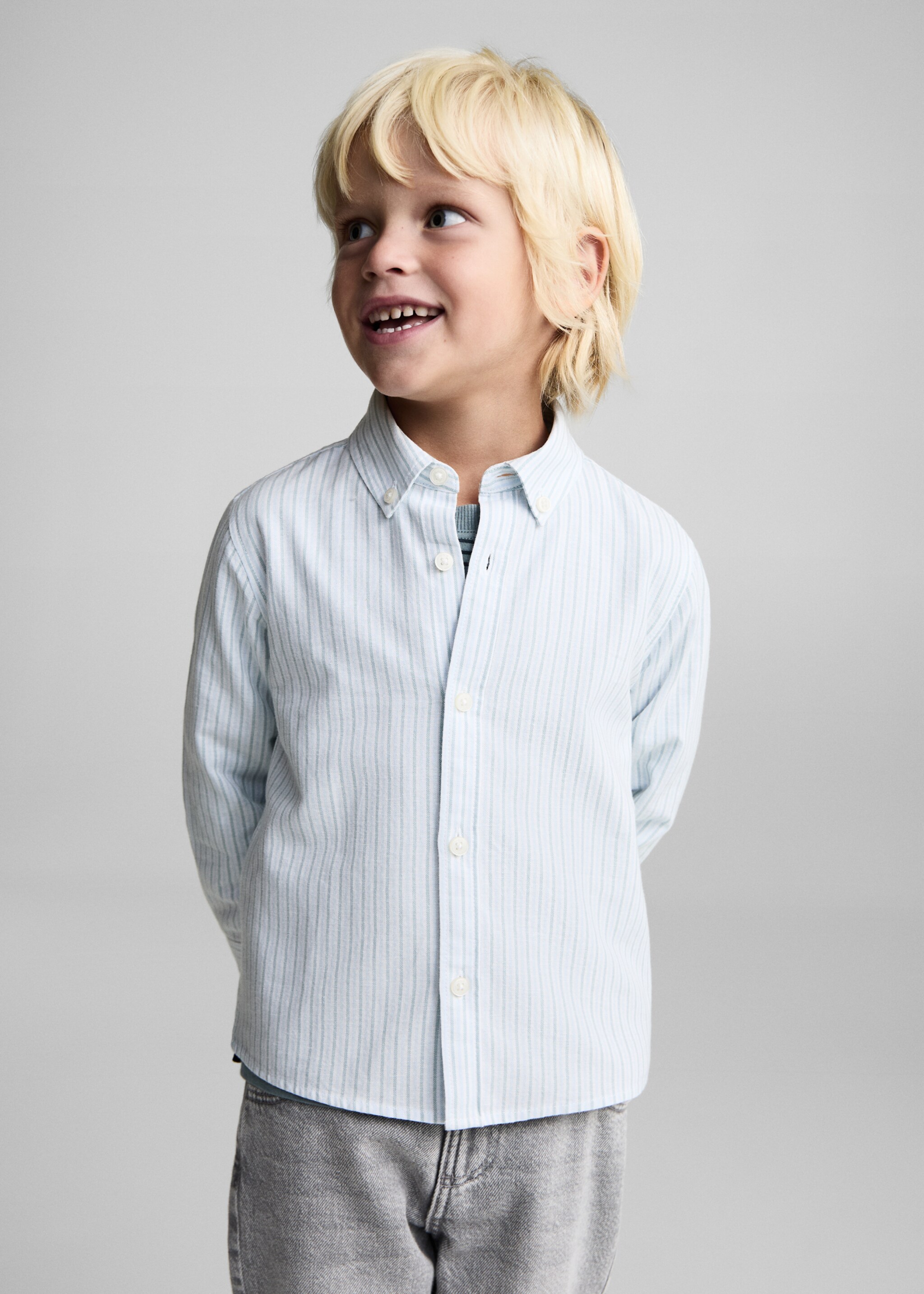 Striped cotton shirt - Medium plane