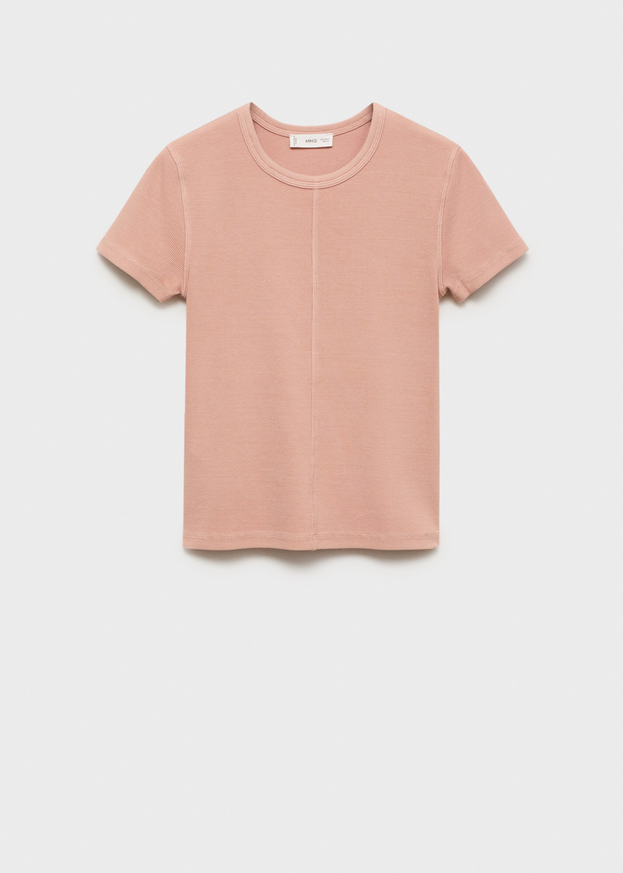 Ribbed crop T-shirt - Article without model
