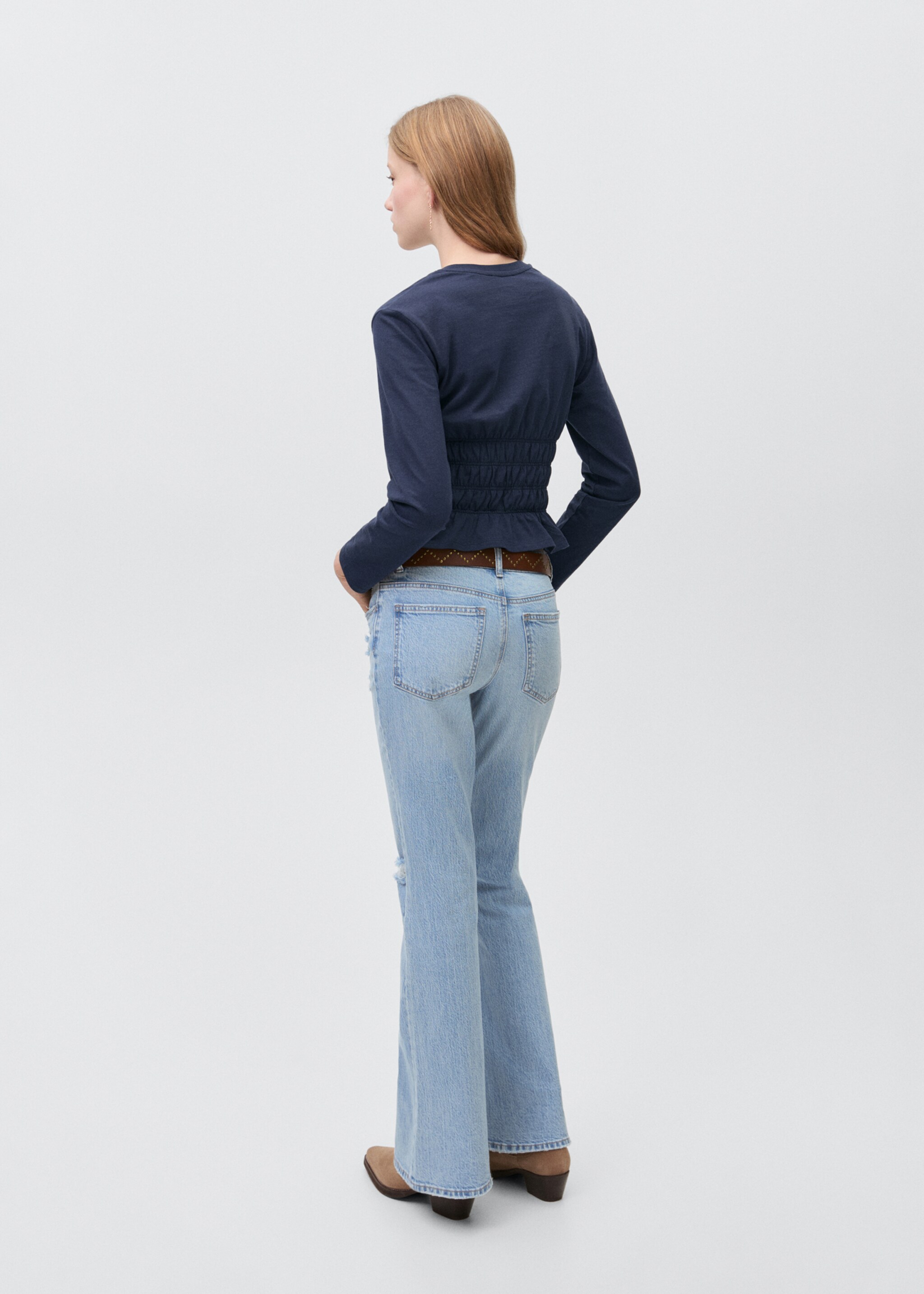 T-shirt with gathered waist - Reverse of the article
