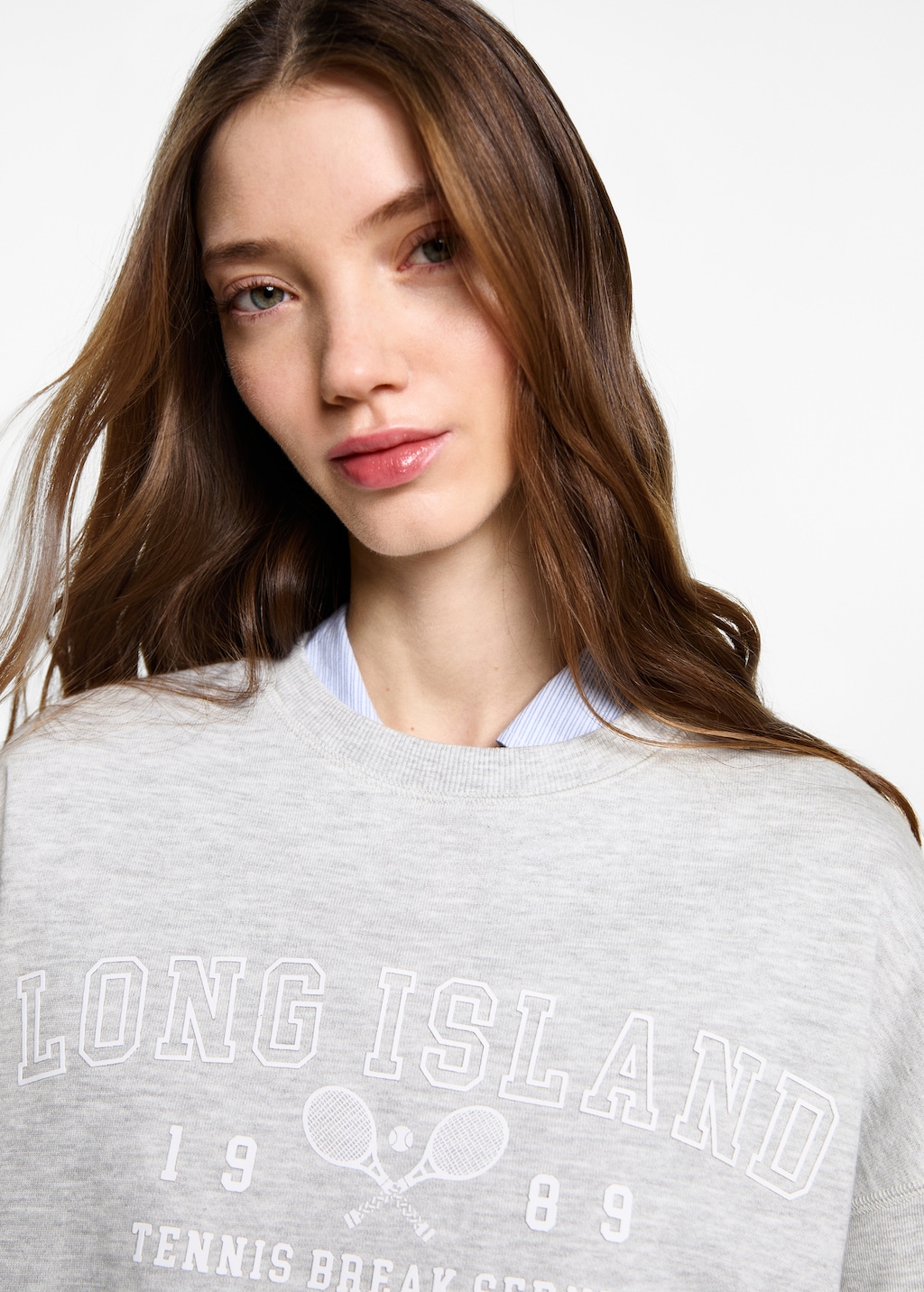 Printed cotton sweatshirt