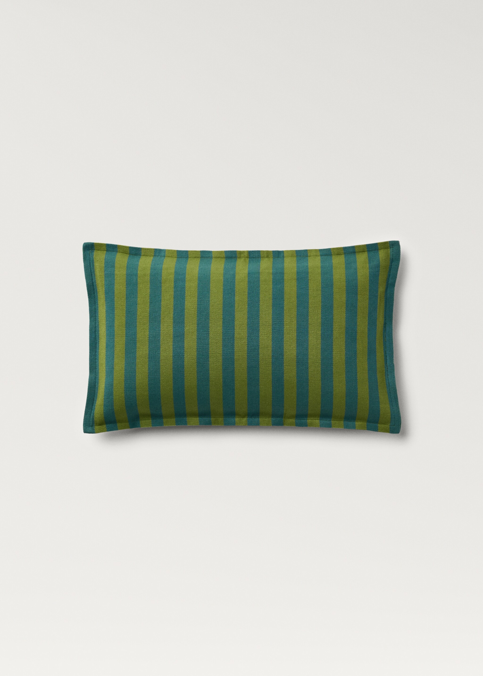 Cotton cushion cover with woven stripe, 30x50cm - Article without model