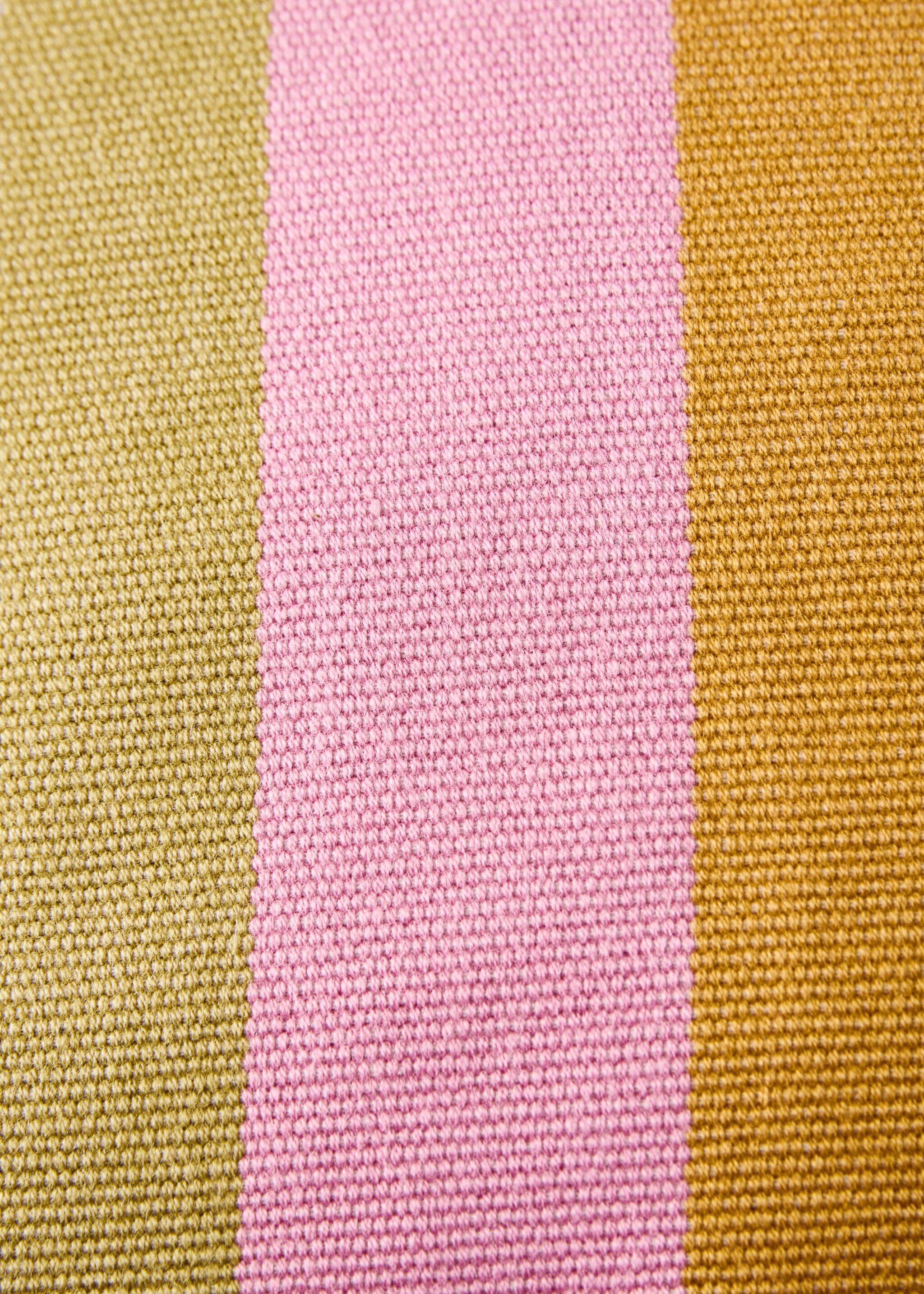 Cotton cushion cover with woven stripe, 30x50cm - Details of the article 4