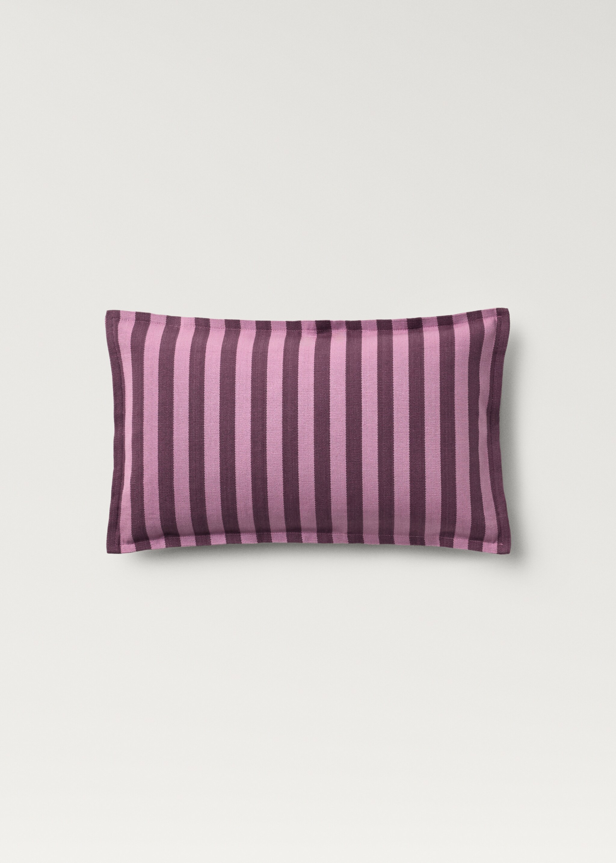 Cotton cushion cover with woven stripe, 30x50cm - Article without model