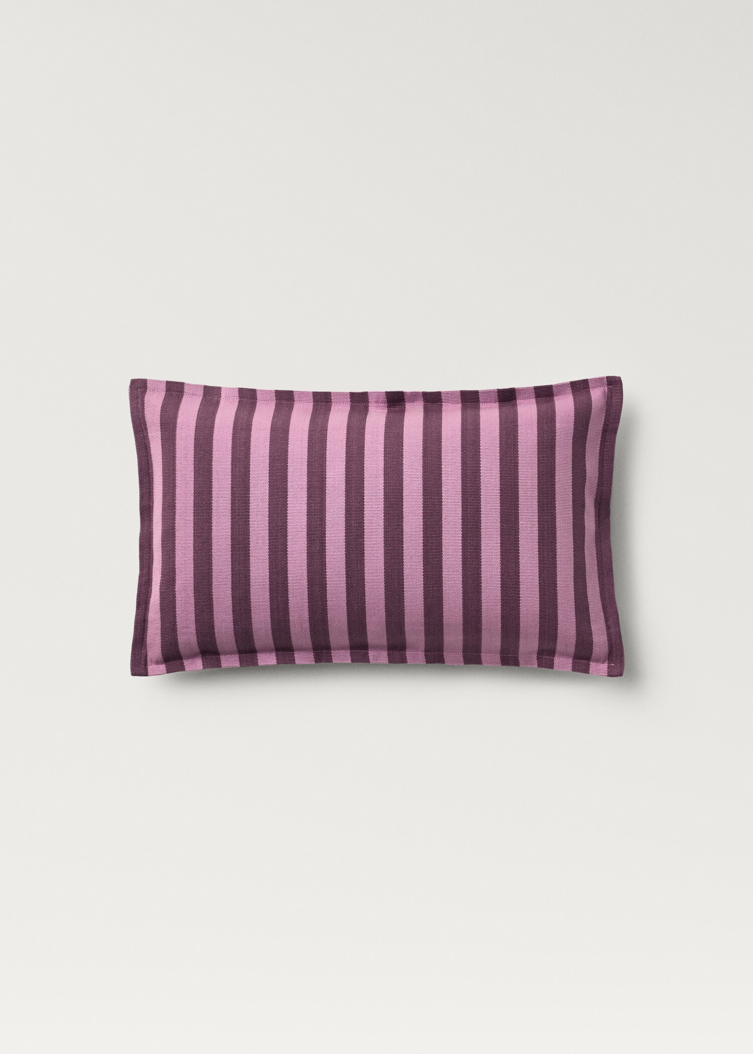 Cotton cushion cover with woven stripe, 30x50cm - Article without model