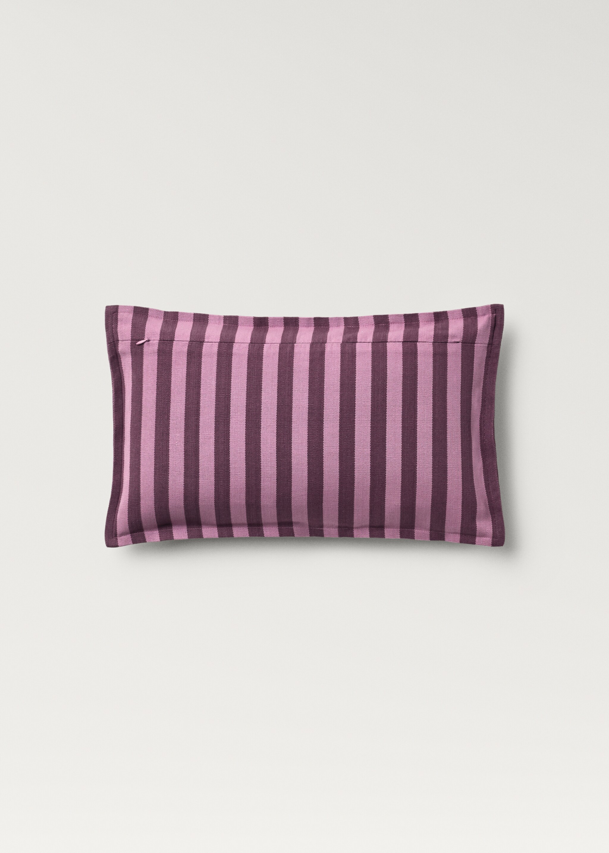 Cotton cushion cover with woven stripe, 30x50cm - Details of the article 1