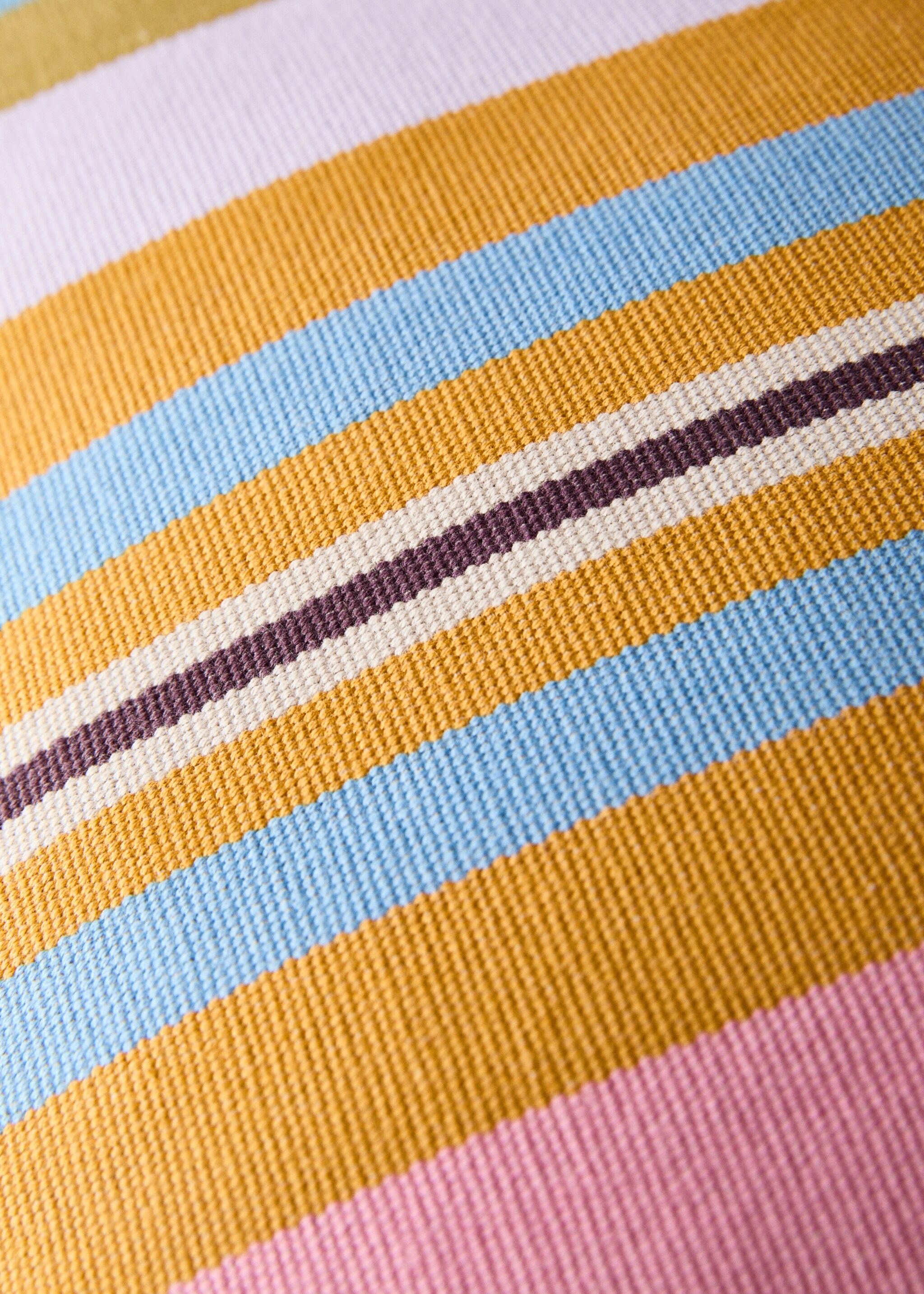 Kissenbezug Baumwolle gewebter Streifen 50x50 cm - Detail des Artikels 3