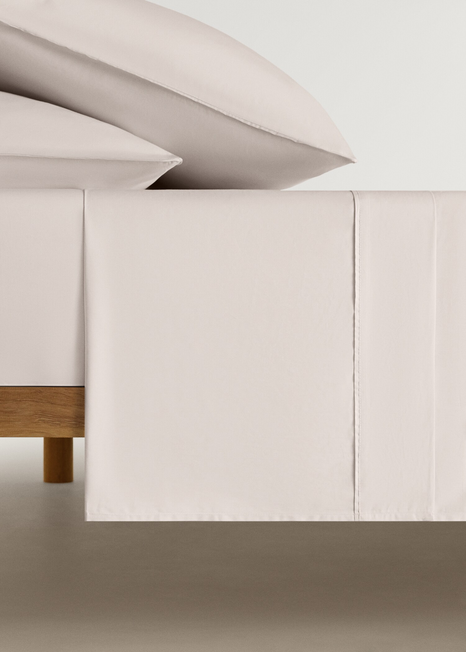 Drap plat percale de coton 300 fils lit 135/140 cm - Article sans modèle
