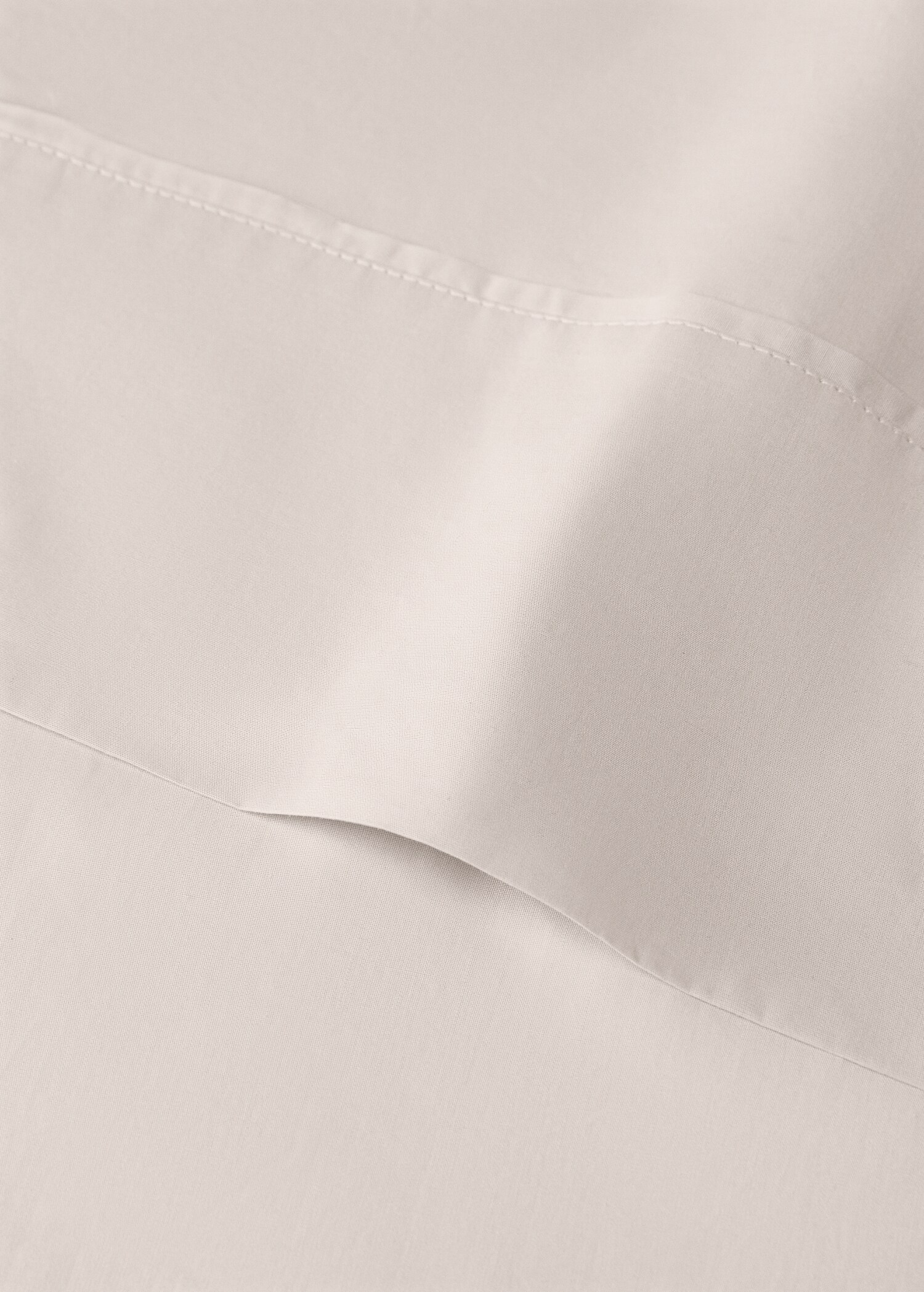 Drap plat percale de coton 300 fils lit 135/140 cm - Détail de l'article 1