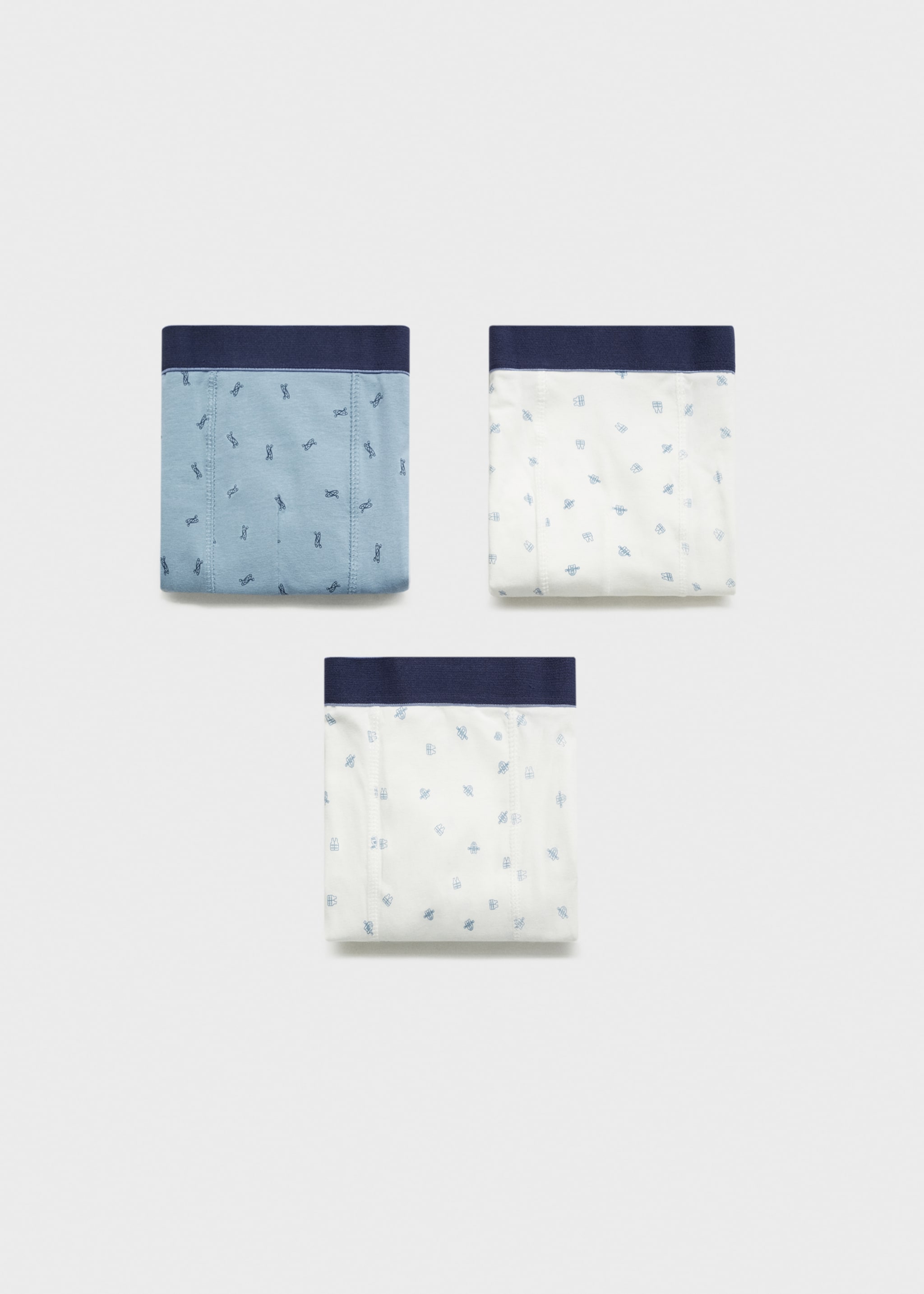 Mixed 3 boxer pack - Article without model, Blue. Ref: 87012906-00.