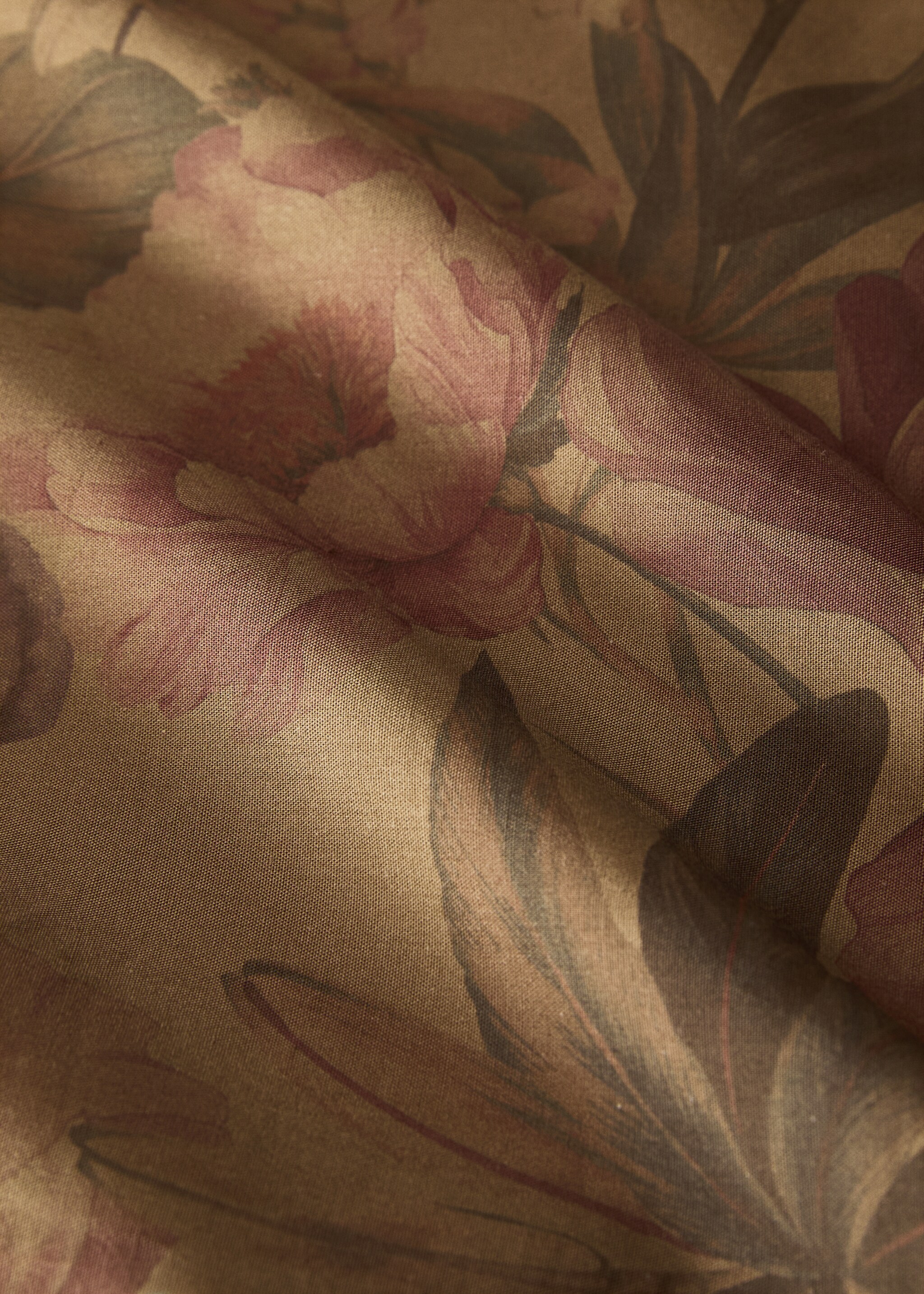 Cotton percale multi-coloured floral-print duvet cover for 150/160cm bed - Details of the article 2
