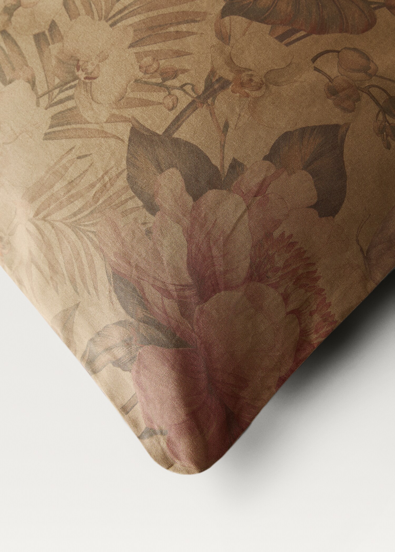 Bettbezug aus Baumwollperkal mit mehrfarbigem Blumenmuster für Bett 150/160 cm - Detail des Artikels 3