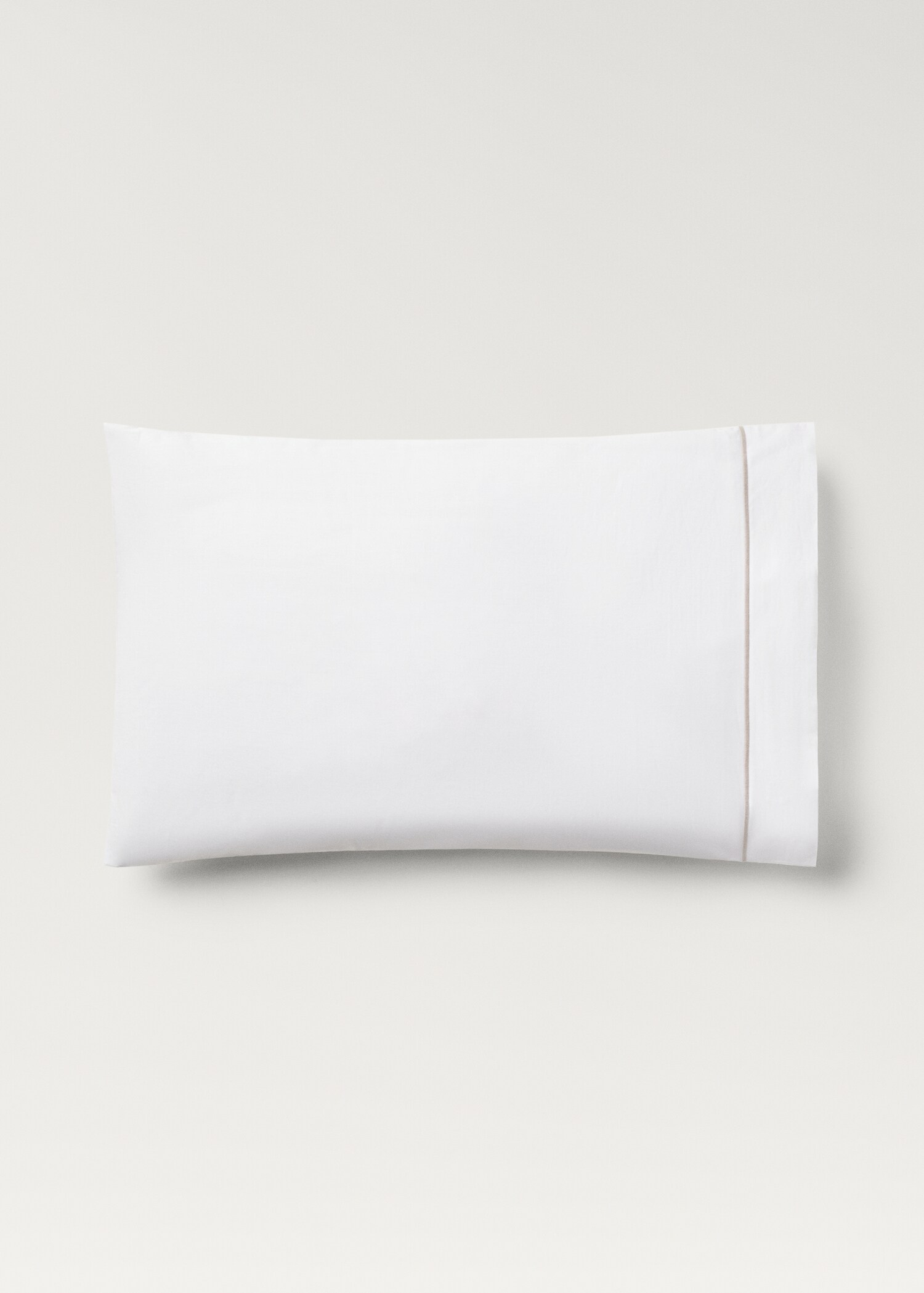 Two cotton percale pillowcases with scalloped detail 50x75 cm - Article without model