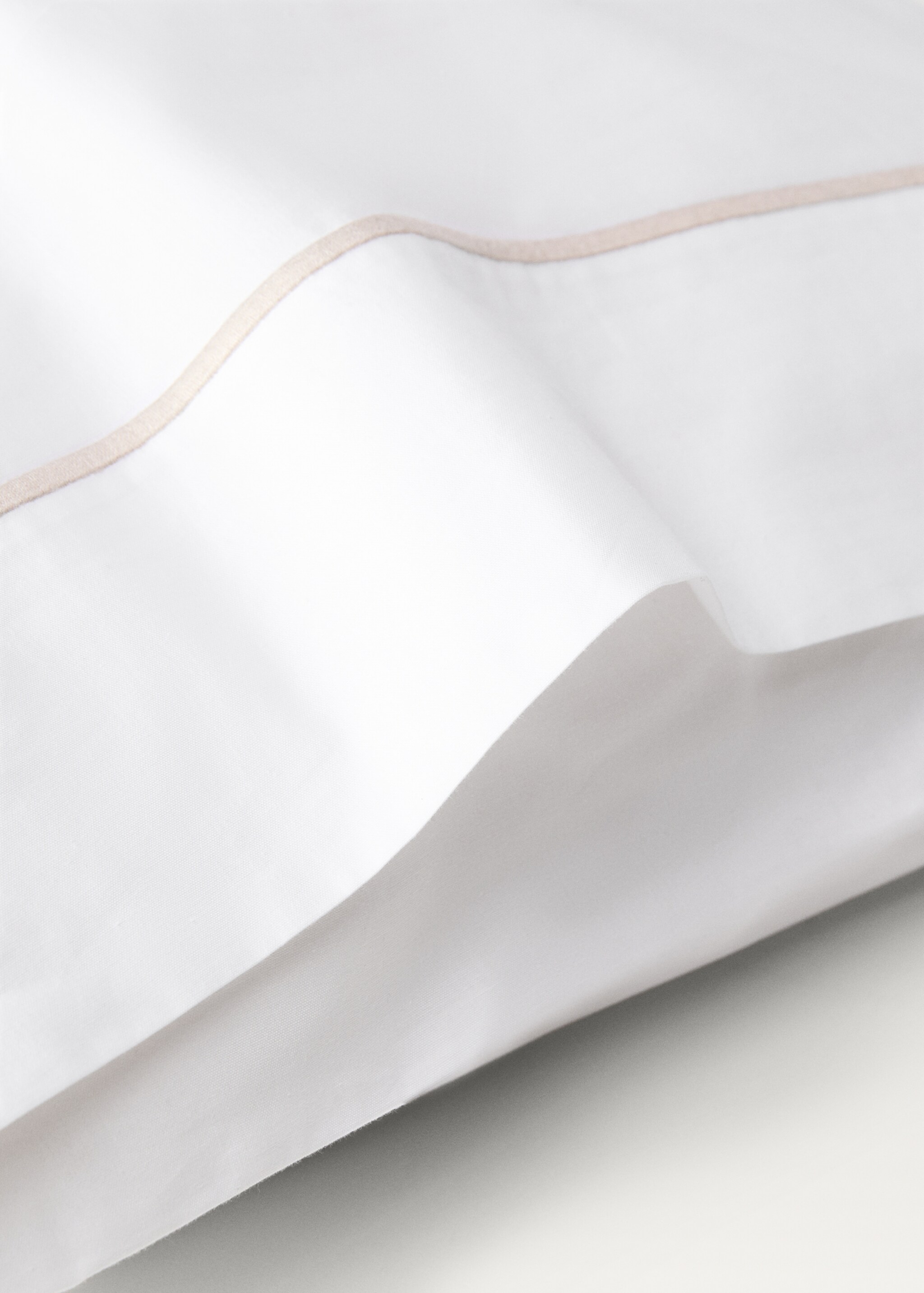 İki adet perkal pamuklu fisto detaylı yastık kılıfı 50x75 cm - Ürün detayı 3