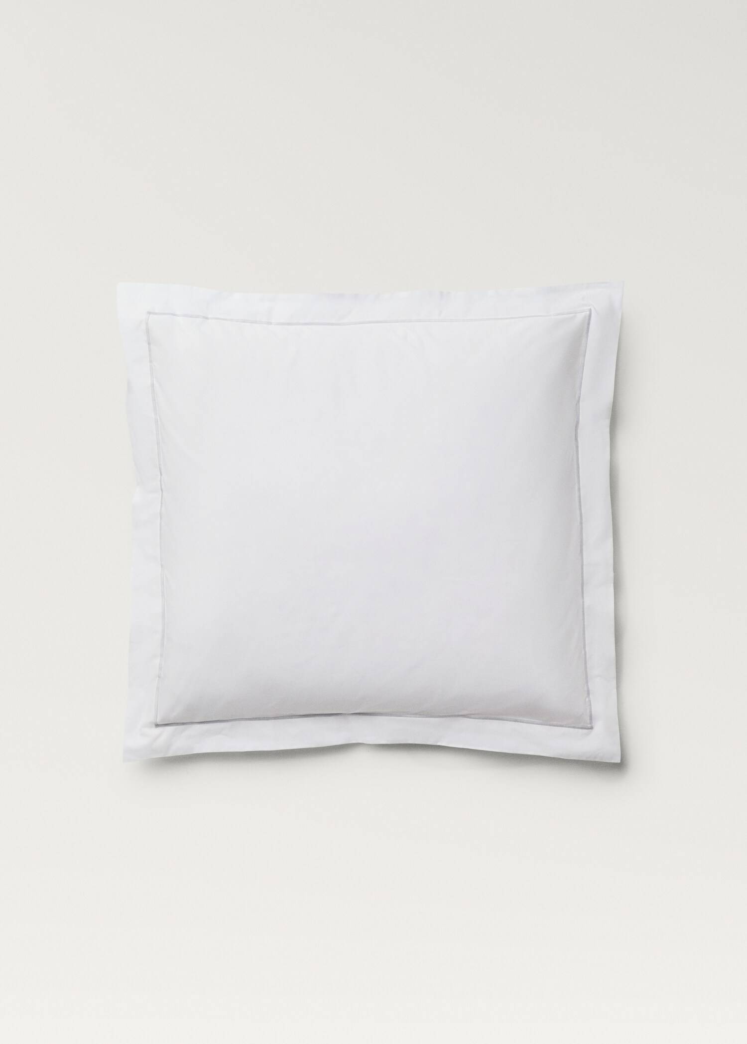 Two cotton percale pillowcases with scalloped detail 60x60 cm - Article without model