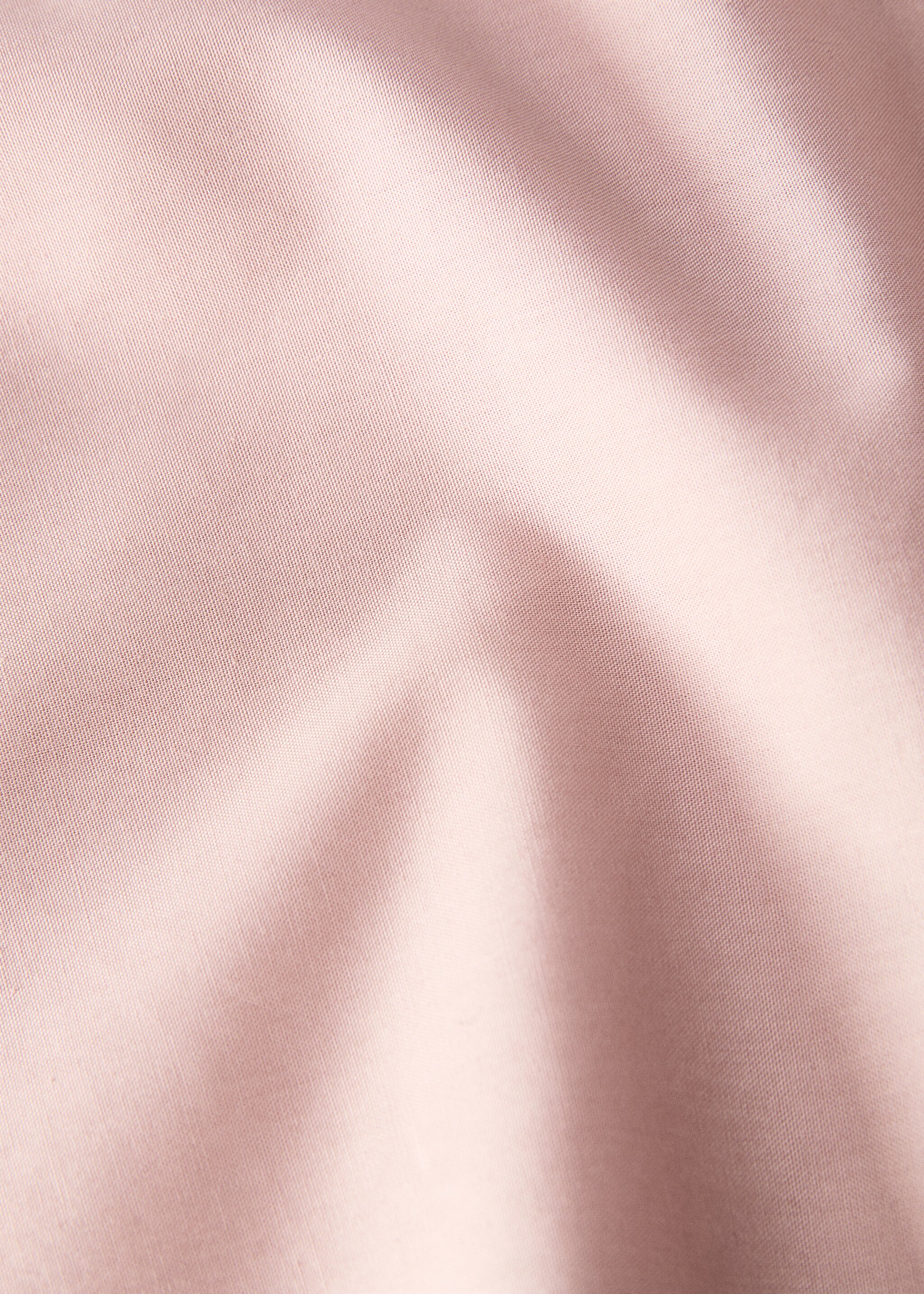 Oberlaken aus Baumwoll-Perkal mit Overlock-Saum für 180/200 cm Bett - Detail des Artikels 3, Rosa. Ref: 87012955-00.