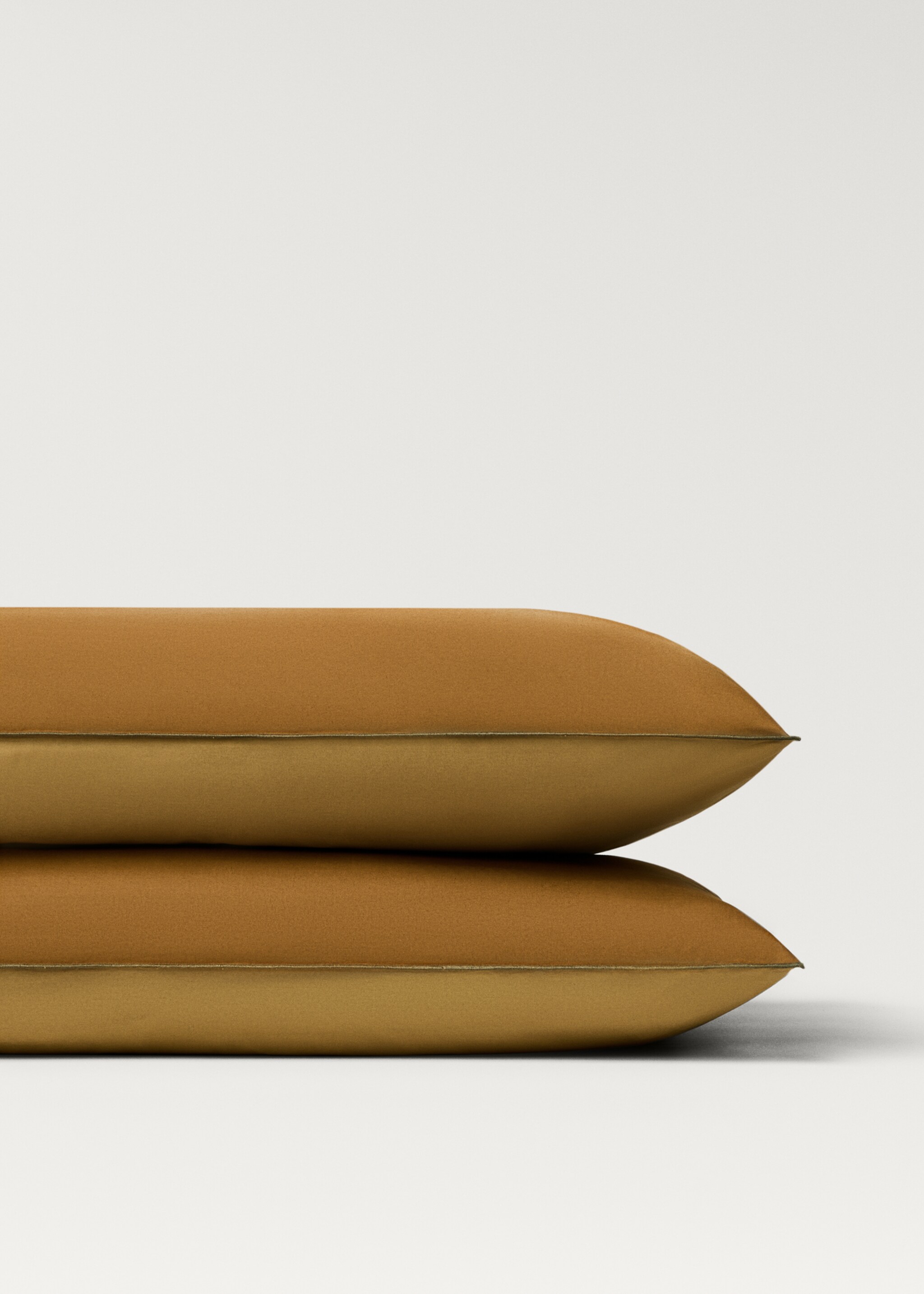 Two cotton percale reversible pillowcases 50x75 cm - Details of the article 2