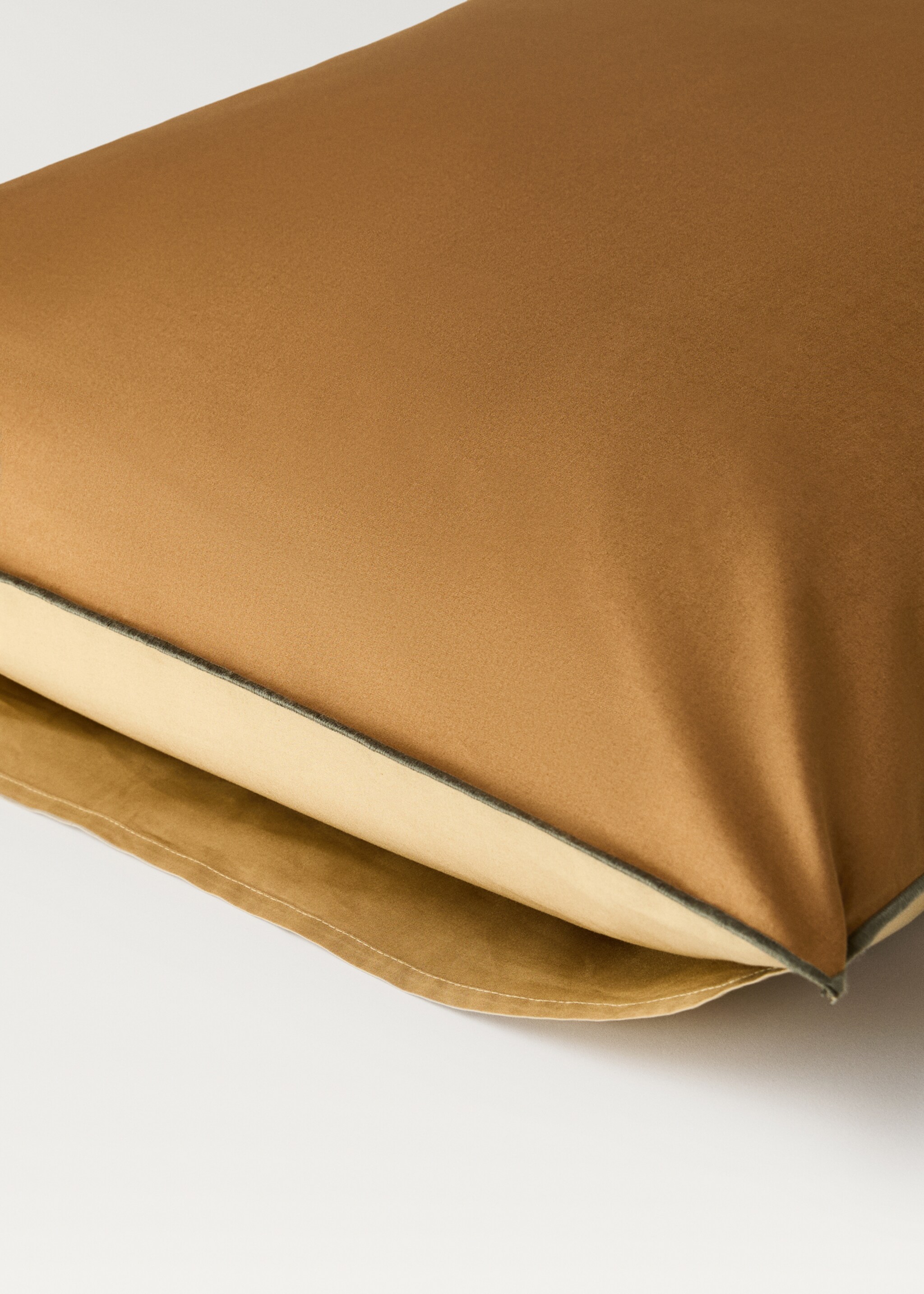 Two cotton percale reversible pillowcases 50x75 cm - Details of the article 4