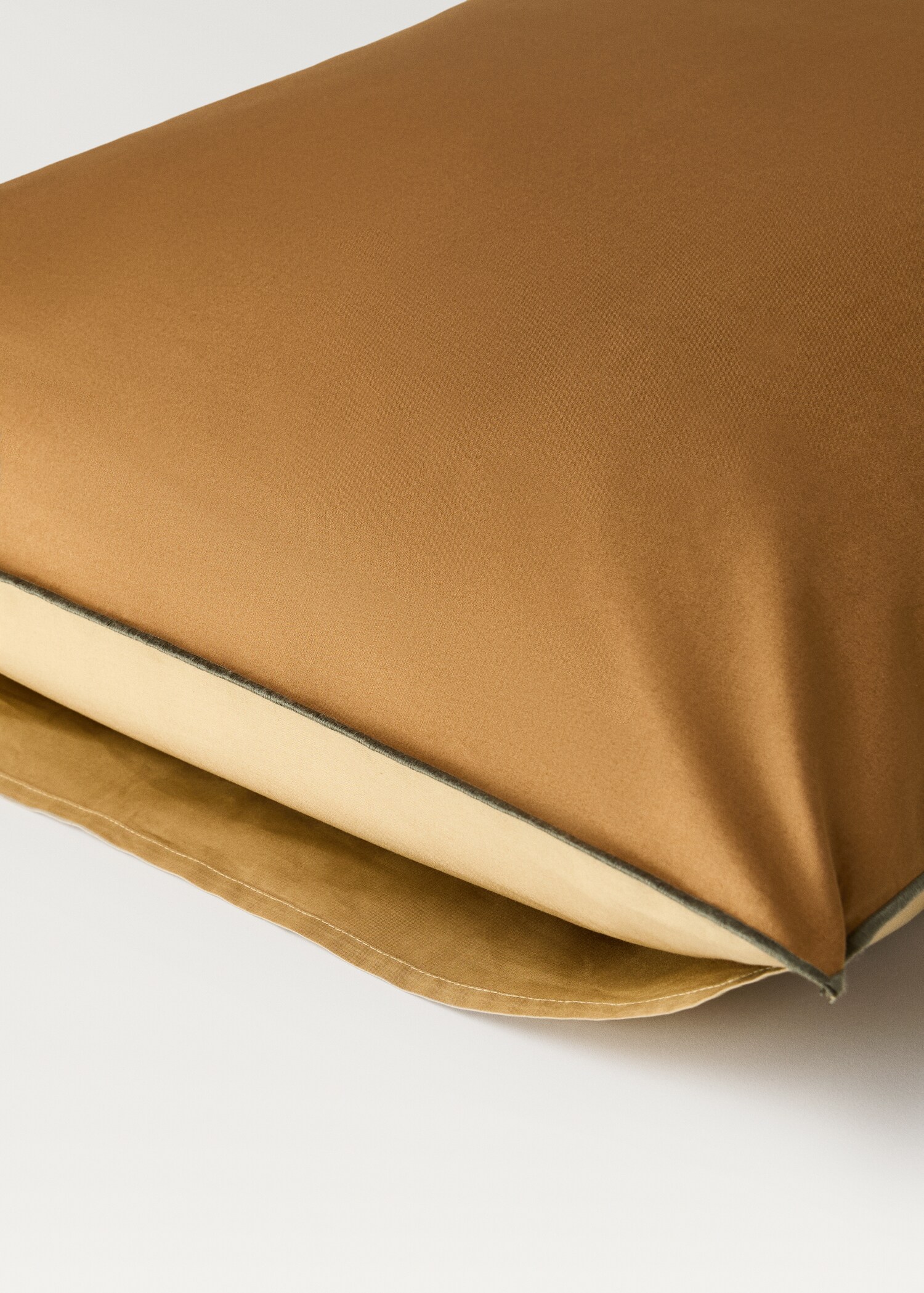 Two cotton percale reversible pillowcases 50x75 cm - Details of the article 4