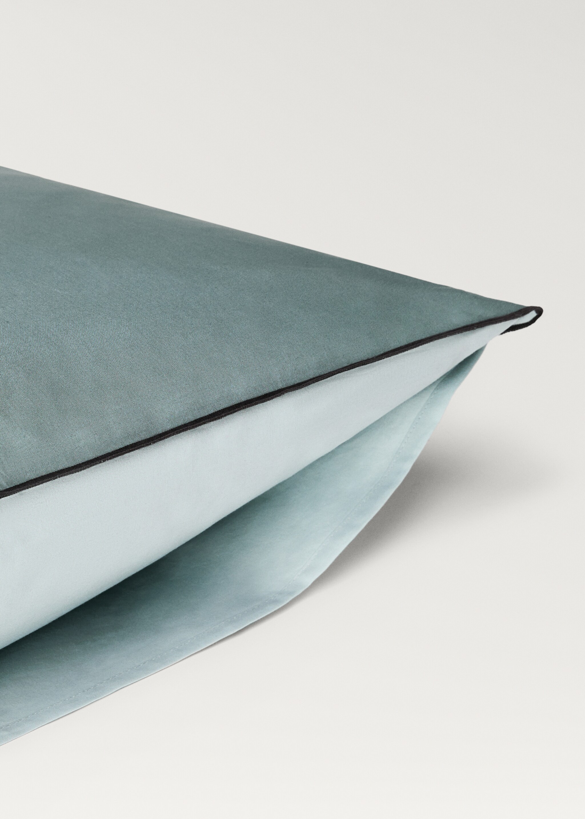 Deux taies d'oreiller en percale de coton réversible 50x75 cm - Détail de l'article 4