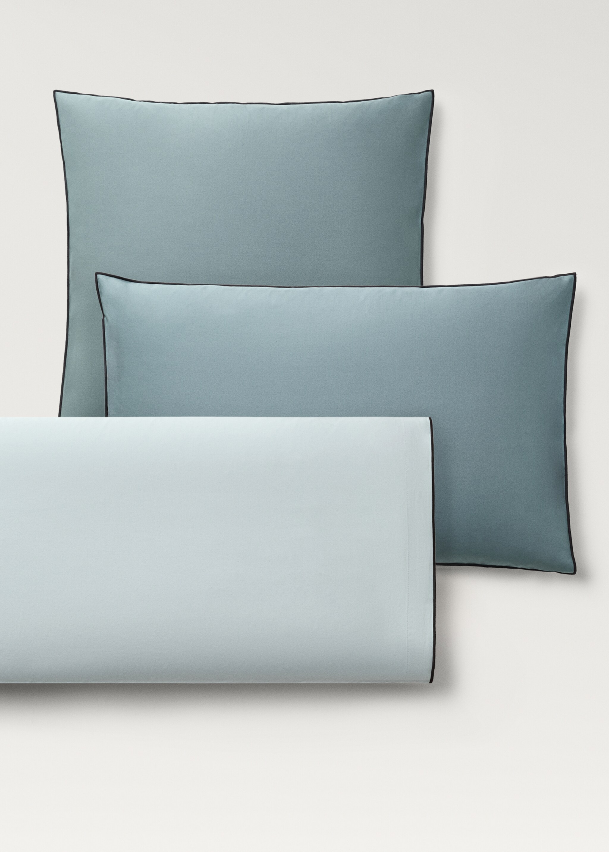 Deux taies d'oreiller en percale de coton réversible 50x75 cm - Détail de l'article 5