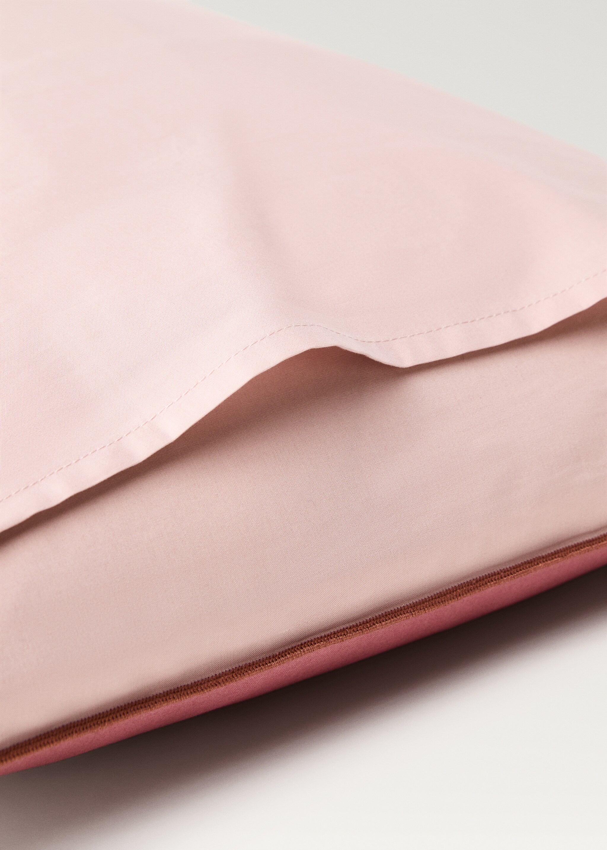Two cotton percale reversible pillowcases 50x75 cm - Details of the article 3