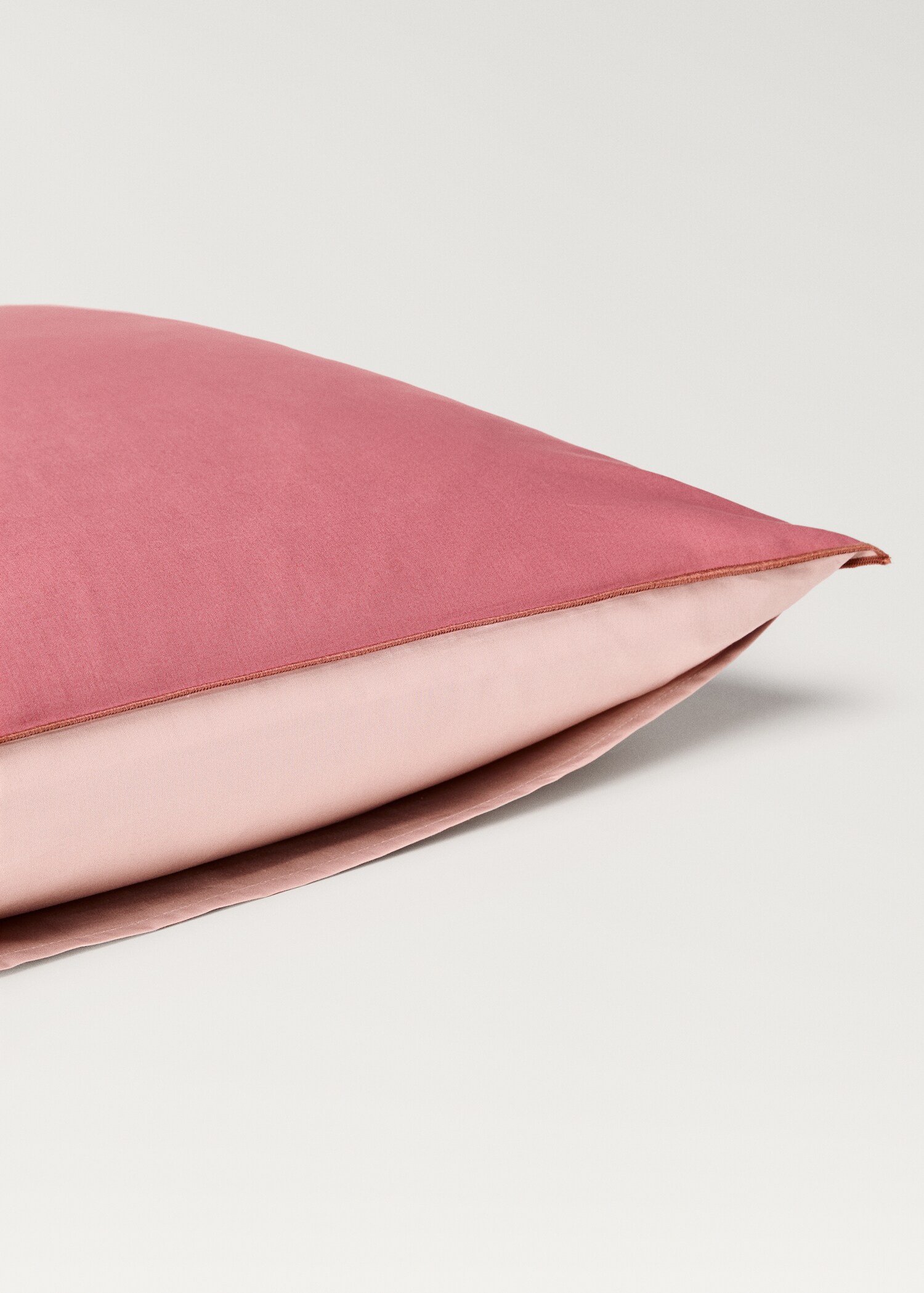 Two cotton percale reversible pillowcases 50x75 cm - Details of the article 4