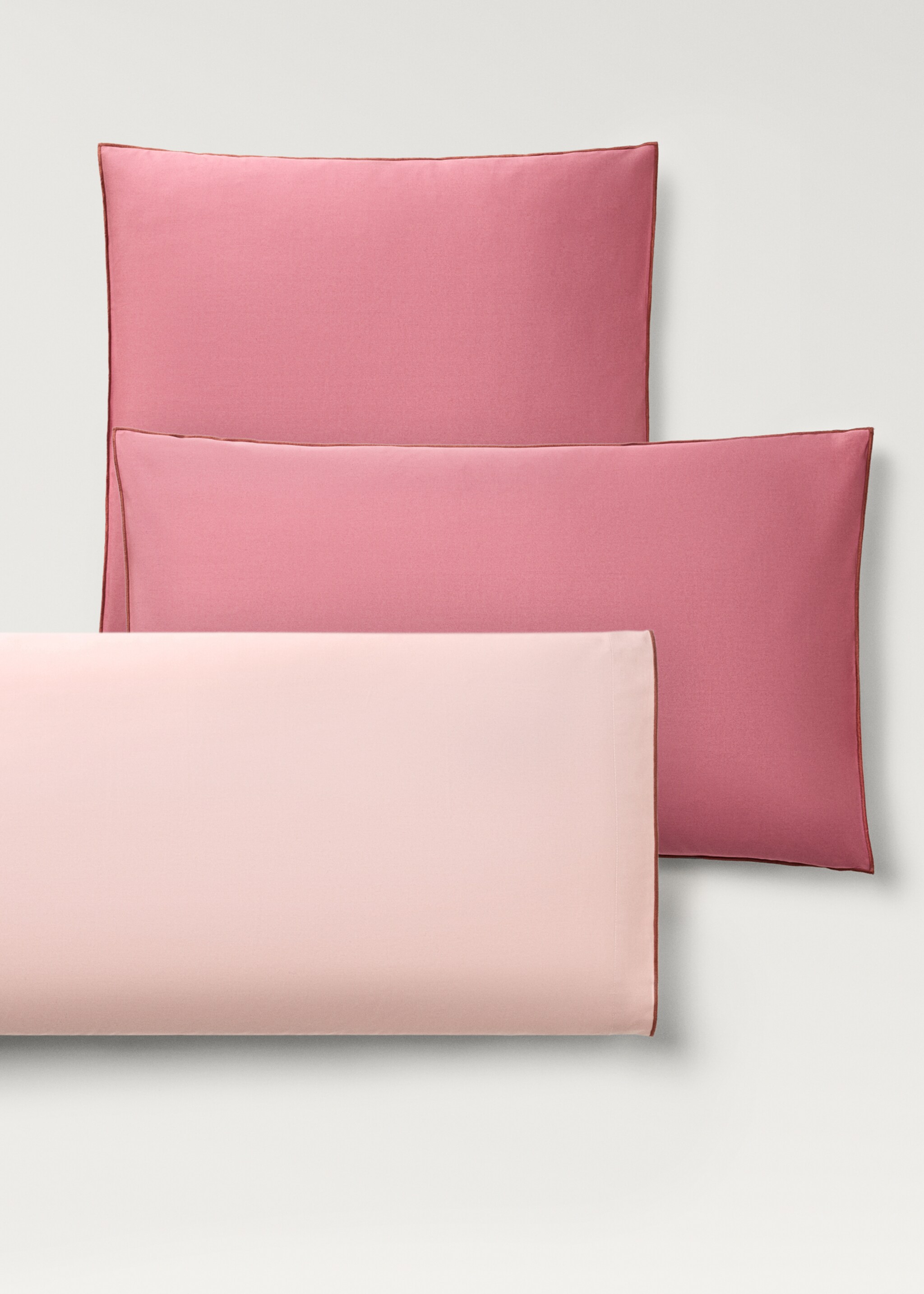 Two cotton percale reversible pillowcases 50x75 cm - Details of the article 5