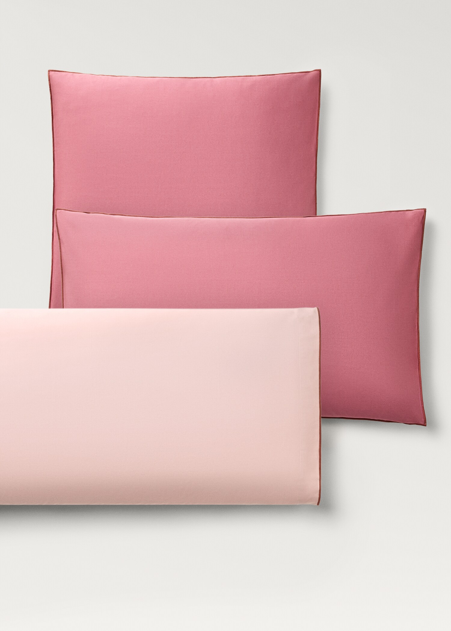 Two cotton percale reversible pillowcases 50x75 cm - Details of the article 5