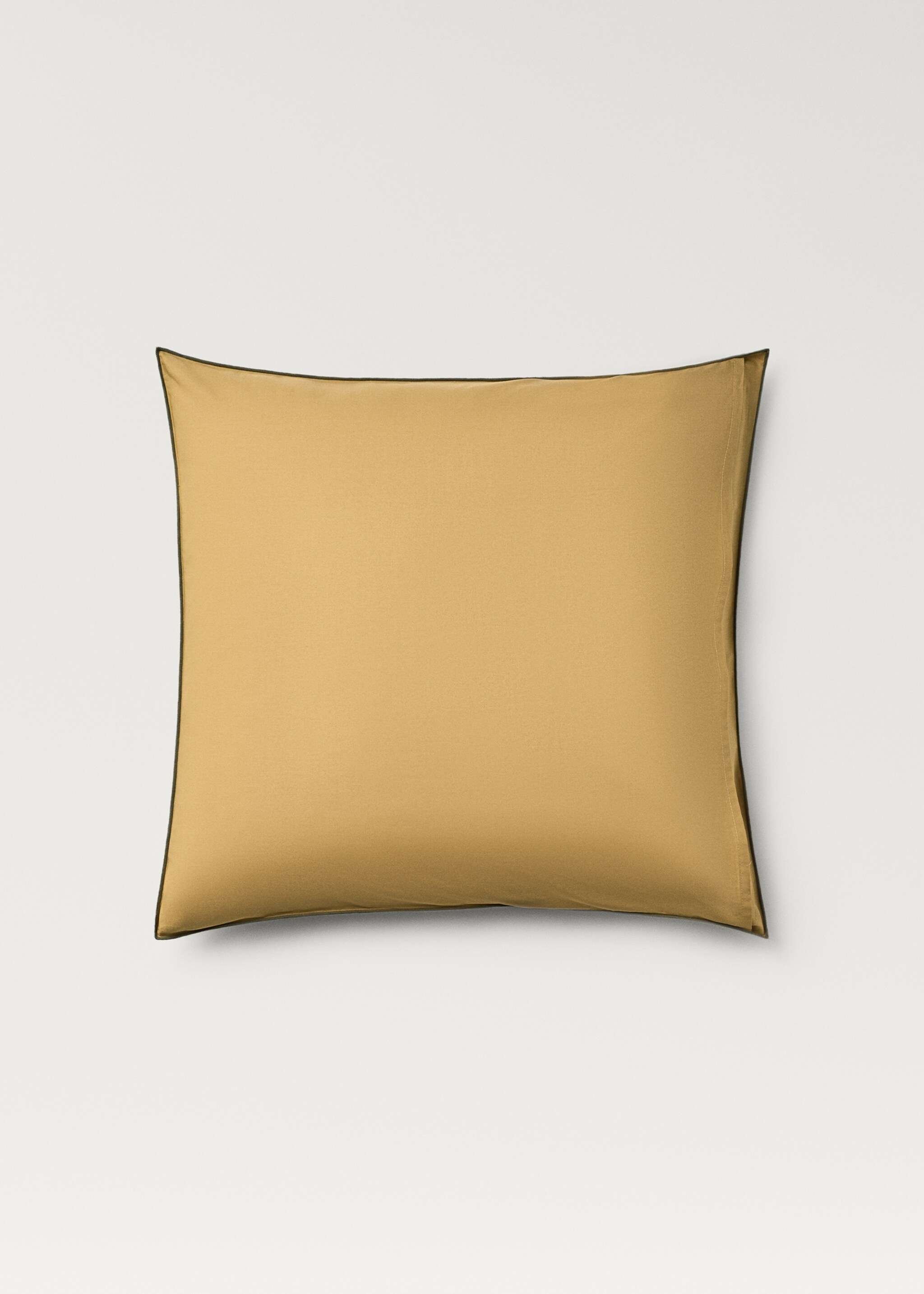 Two cotton percale reversible pillowcases 60x60 cm - Details of the article 1