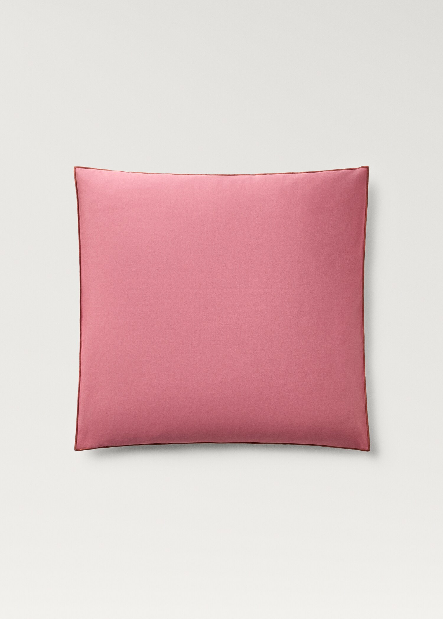 Deux taies d'oreiller en percale de coton réversible 60x60 cm - Article sans modèle