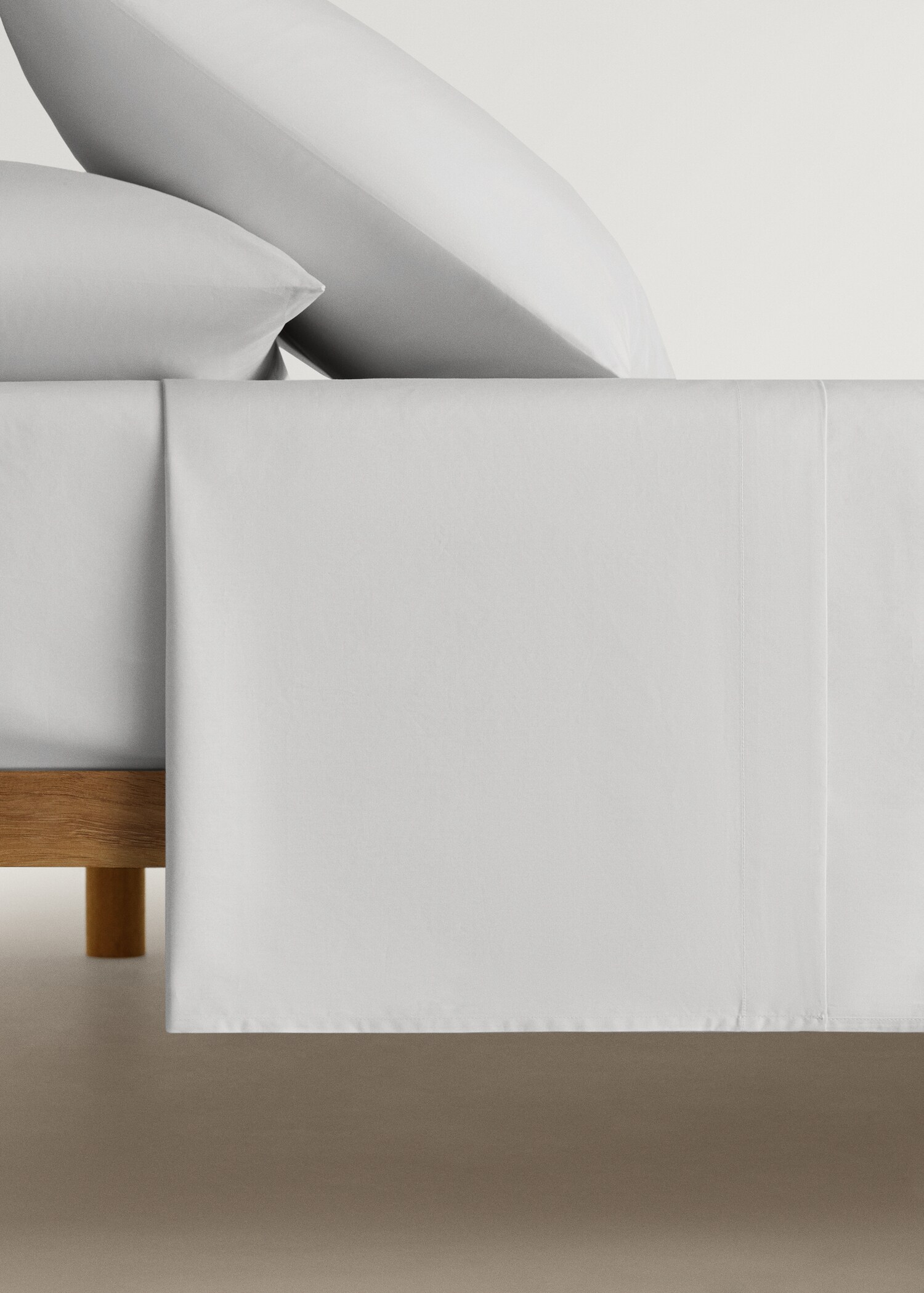 Cotton percale top sheet for 90 cm bed - Article without model