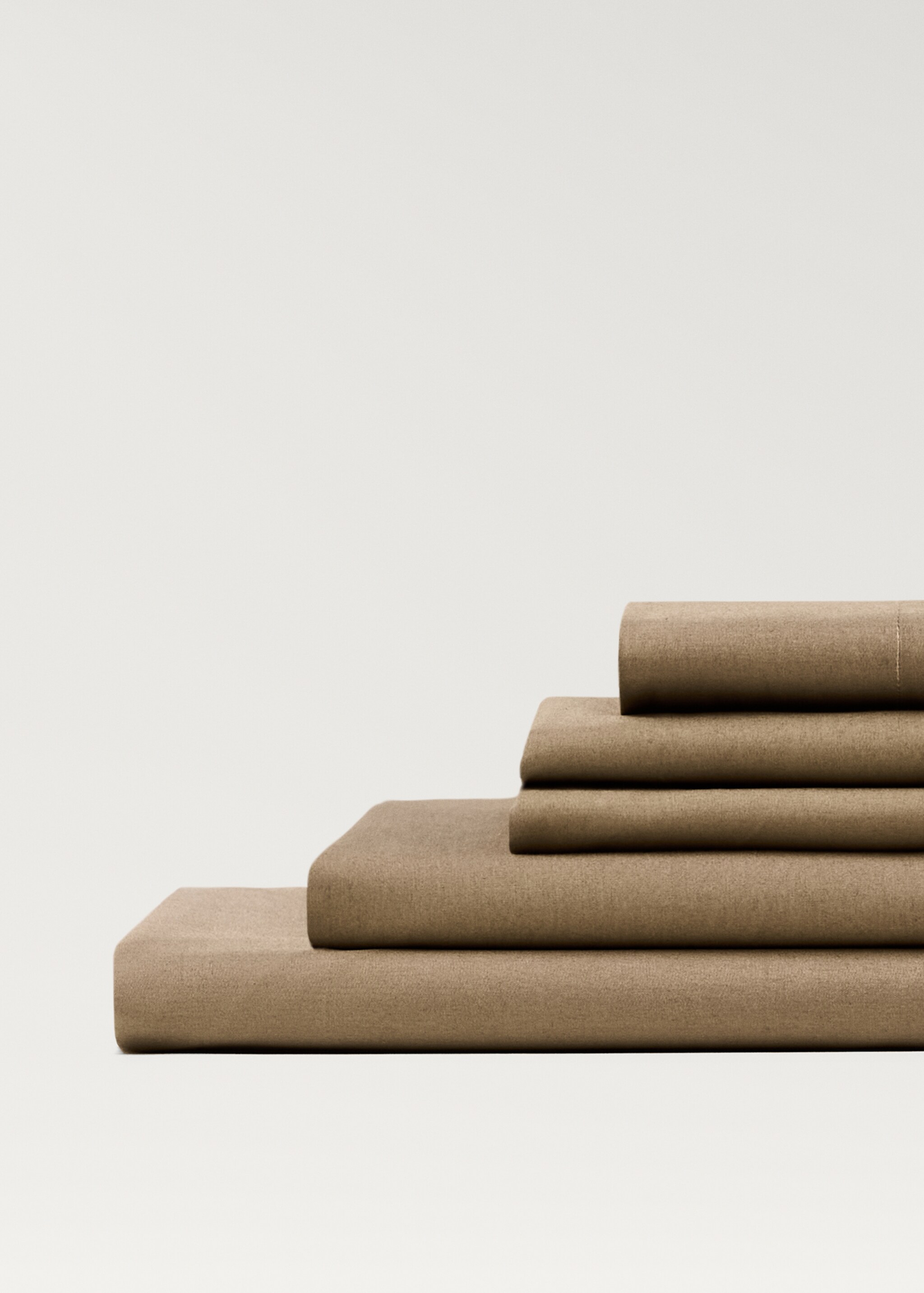 Cotton percale fitted sheet for 150/160 cm bed - Details of the article 2