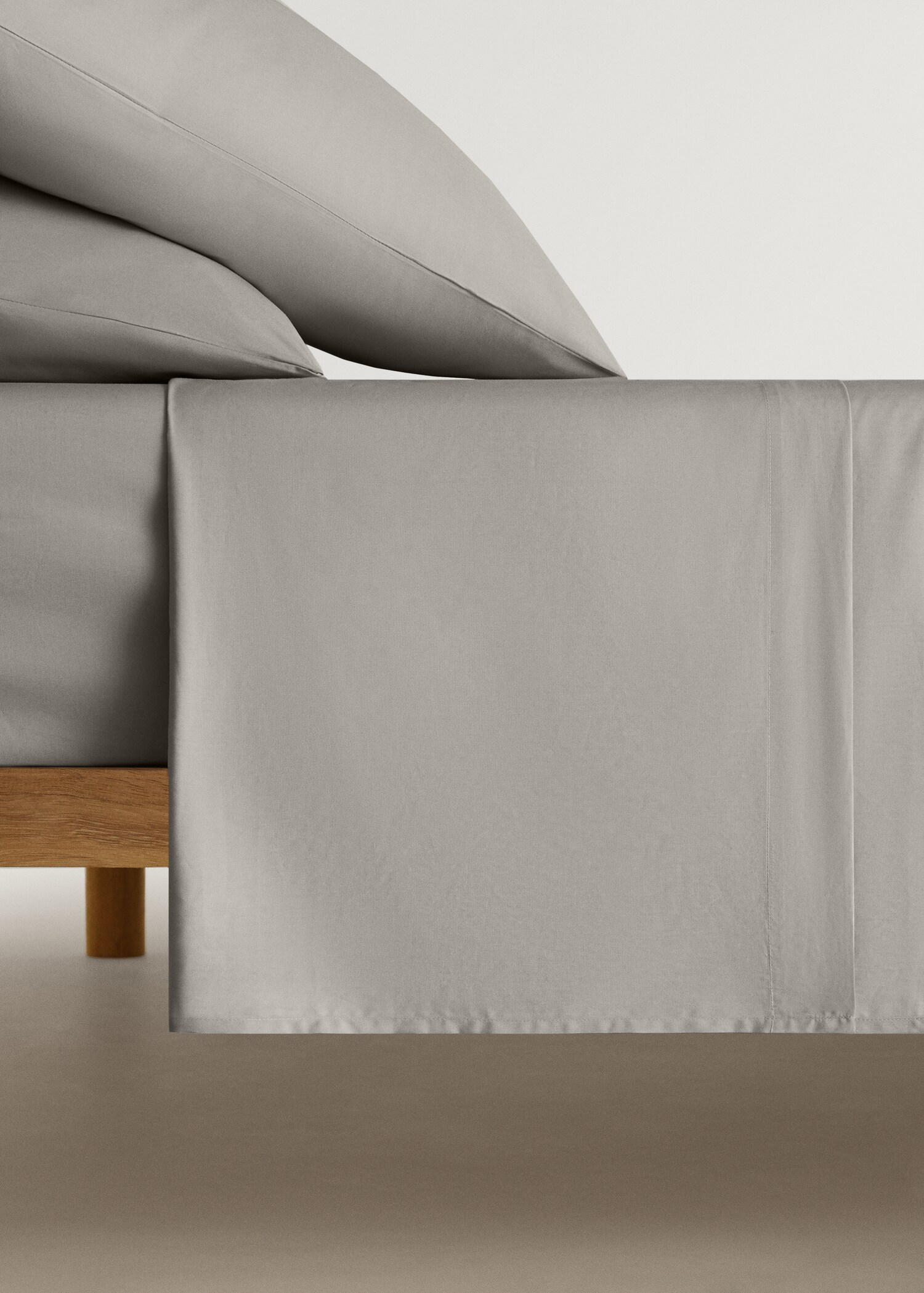 Cotton percale fitted sheet for 150/160 cm bed - Article without model