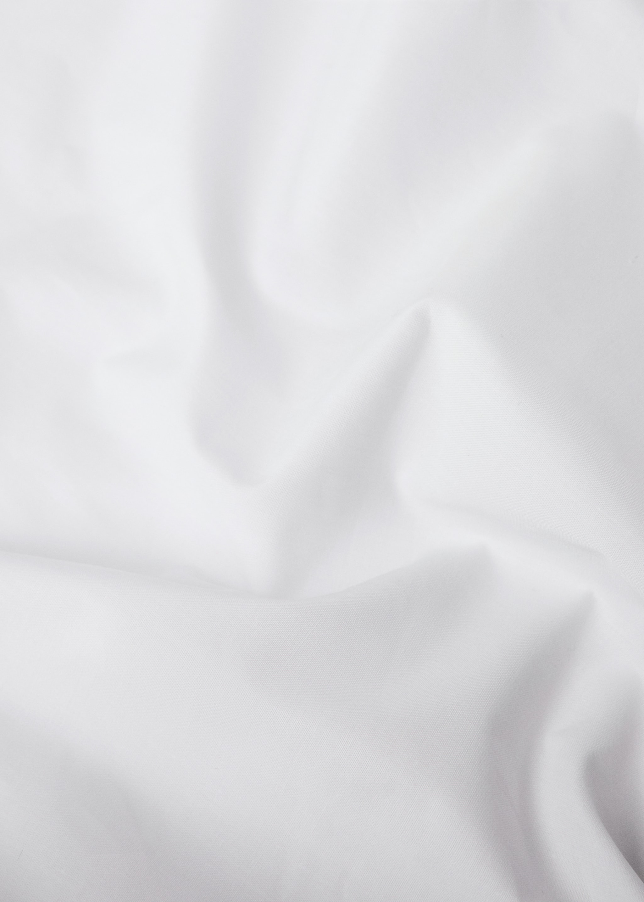 Percale cotton top sheet with double overlock for 135/140 cm bed - Details of the article 3, Medium Brown. Ref: 87012979-00.