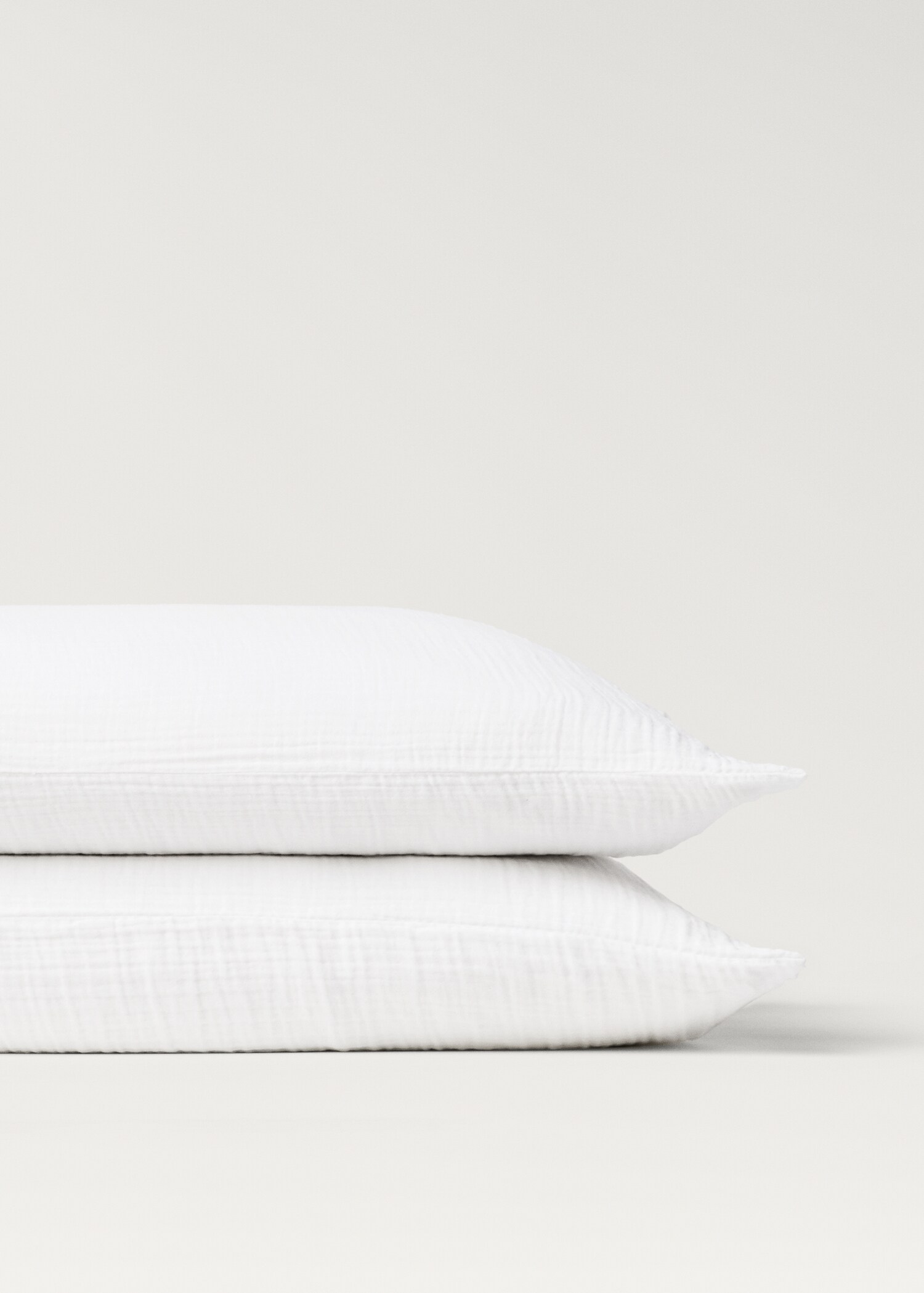 Two cotton gauze pillowcases 50x75 cm - Details of the article 1