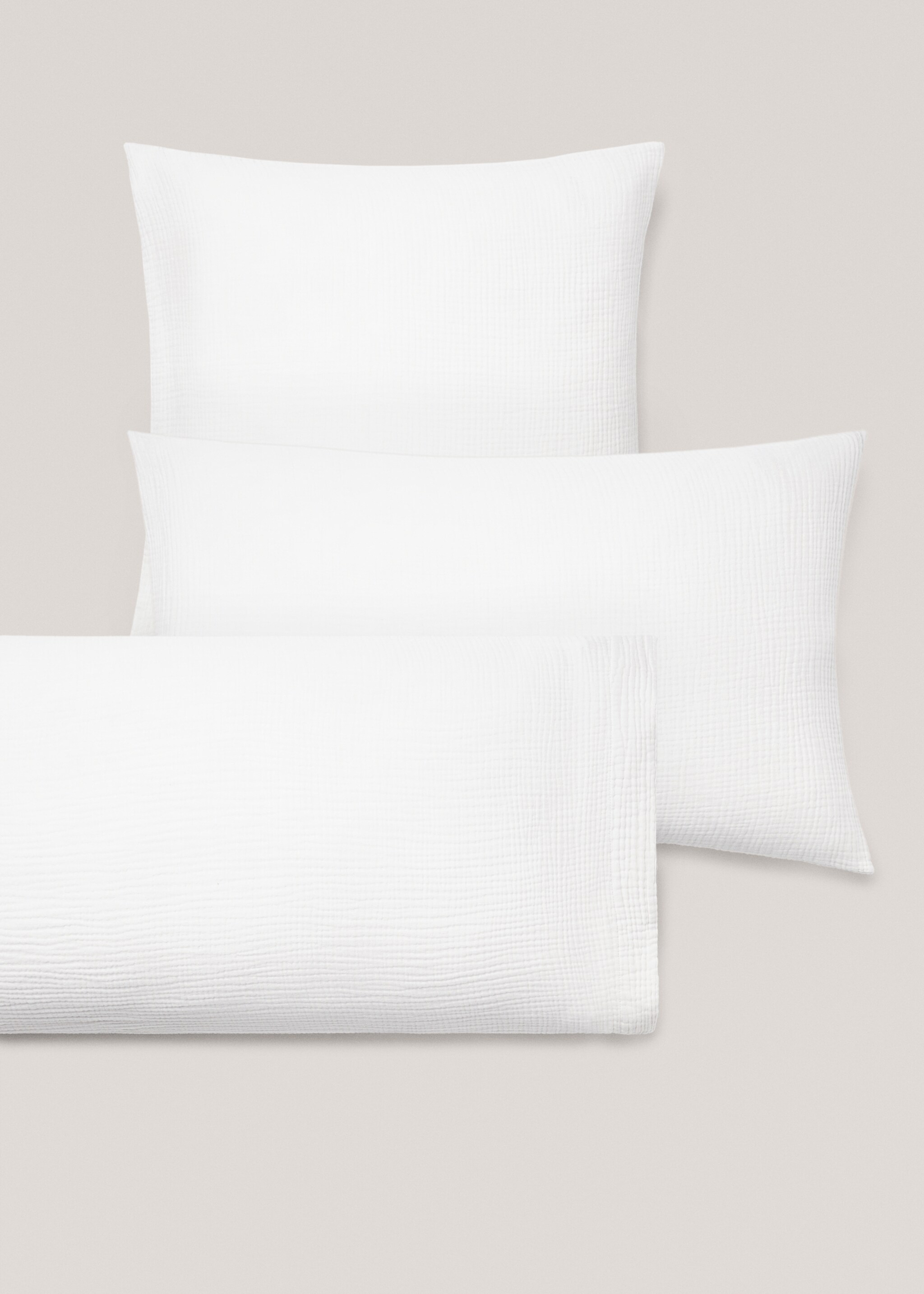 Two cotton gauze pillowcases 50x75 cm - Details of the article 4