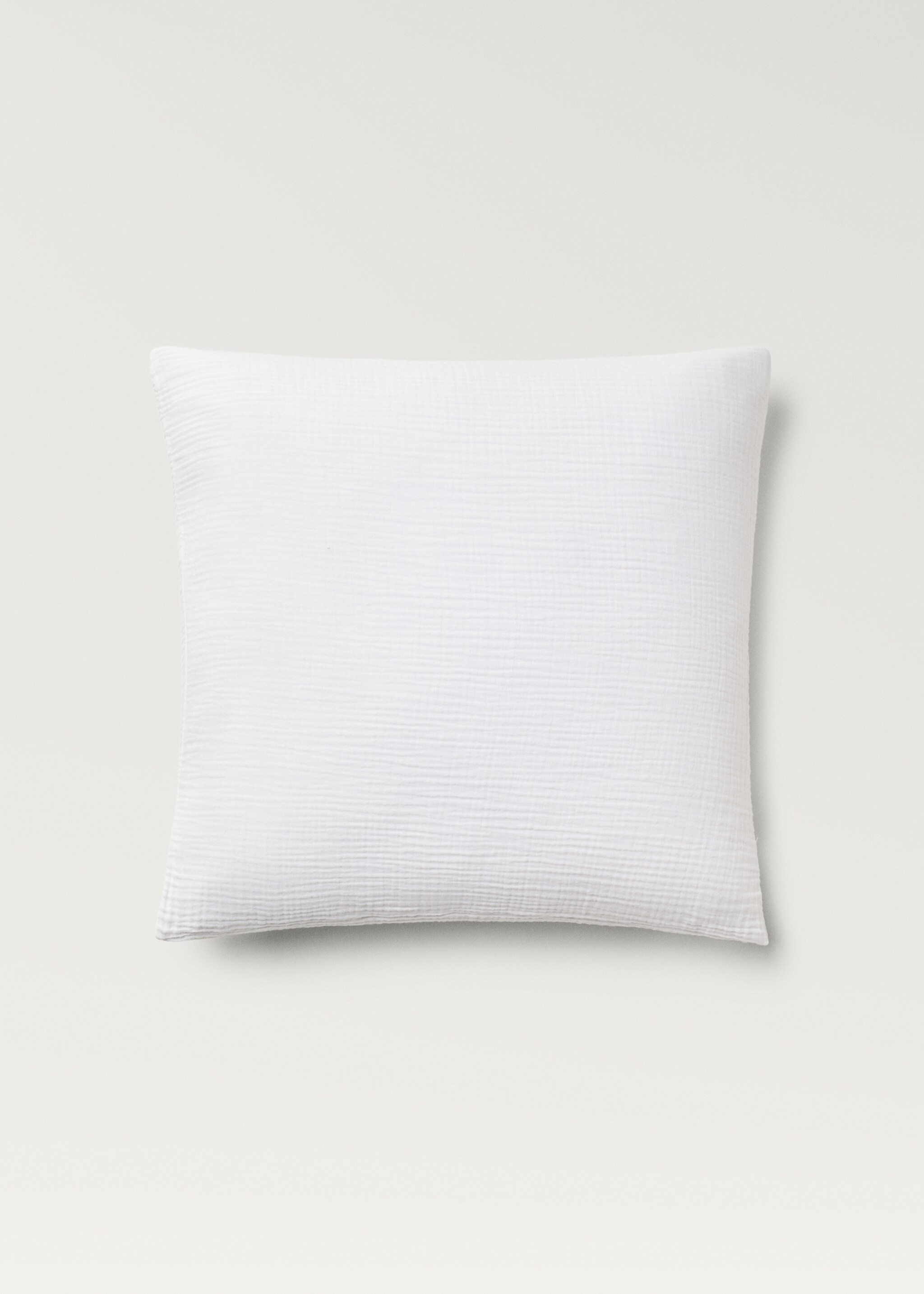 Zwei Kopfkissenbezüge aus Baumwoll-Chiffon, 60 x 60 cm - Artikel ohne Model