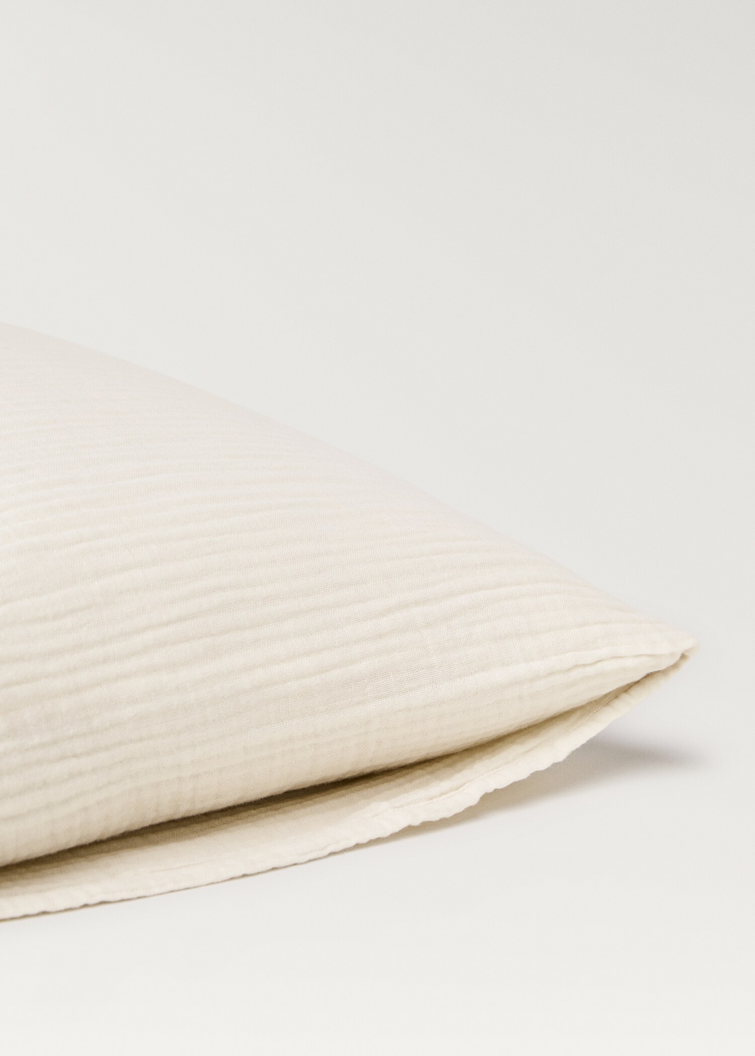 Zwei Kopfkissenbezüge aus Baumwoll-Chiffon, 60 x 60 cm - Detail des Artikels 2