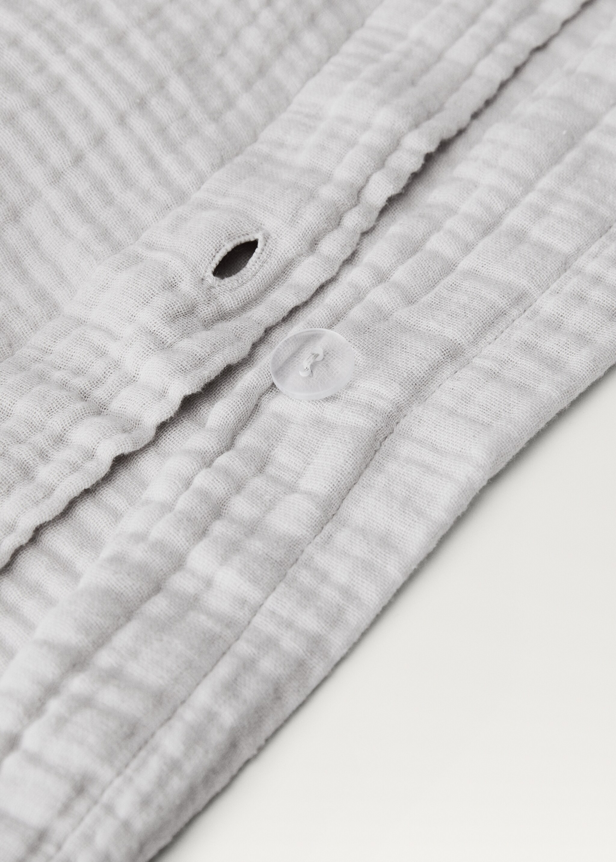 Housse de couette gaze de coton lit 135/140 cm - Détail de l'article 1, Gris clair/pastel. Ref: 87013004-00.