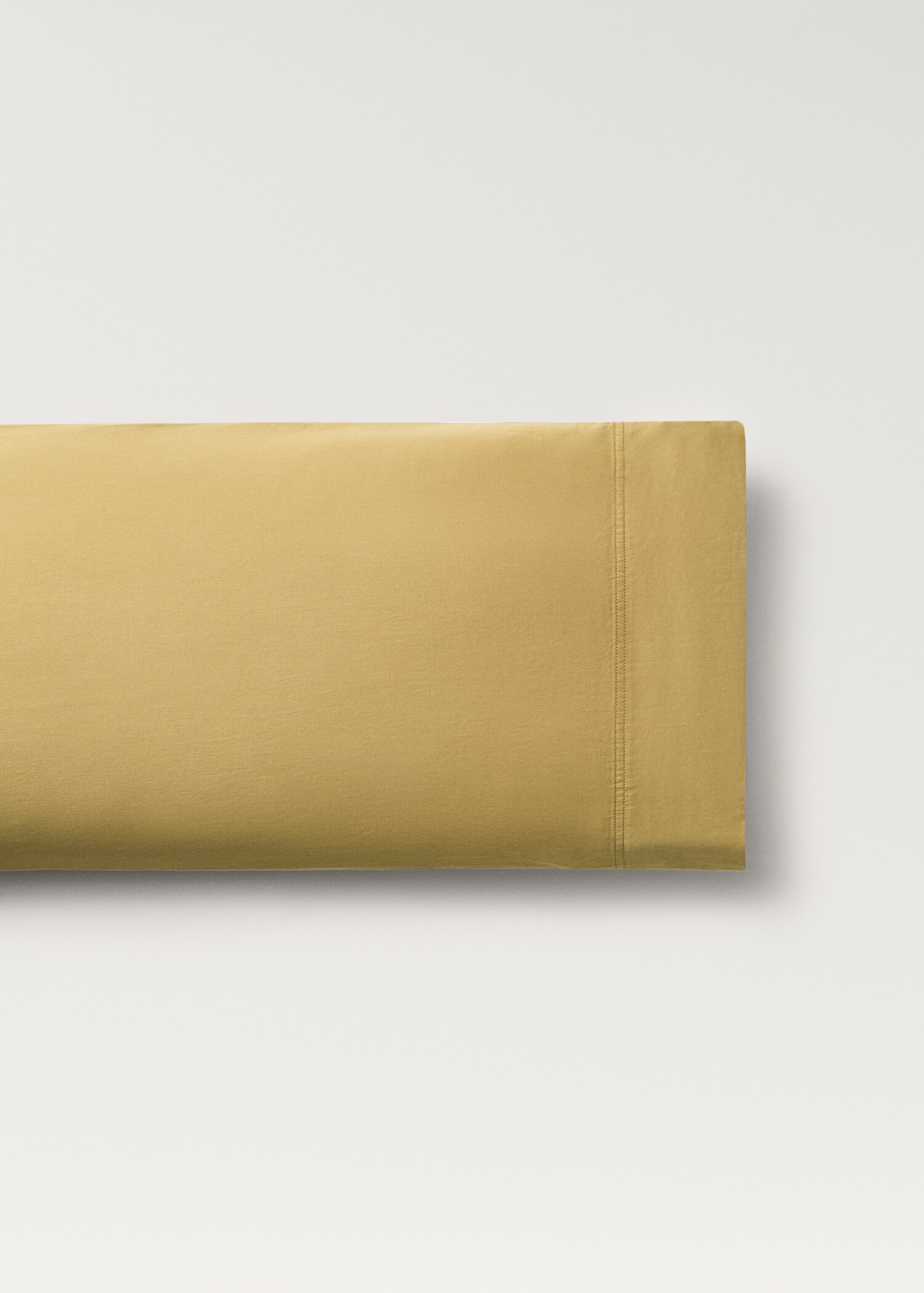 Povlak na polštář saténová bavlna s efektem oprání a dvojitým prošitím 45 x 110 cm - Zboží bez modelu