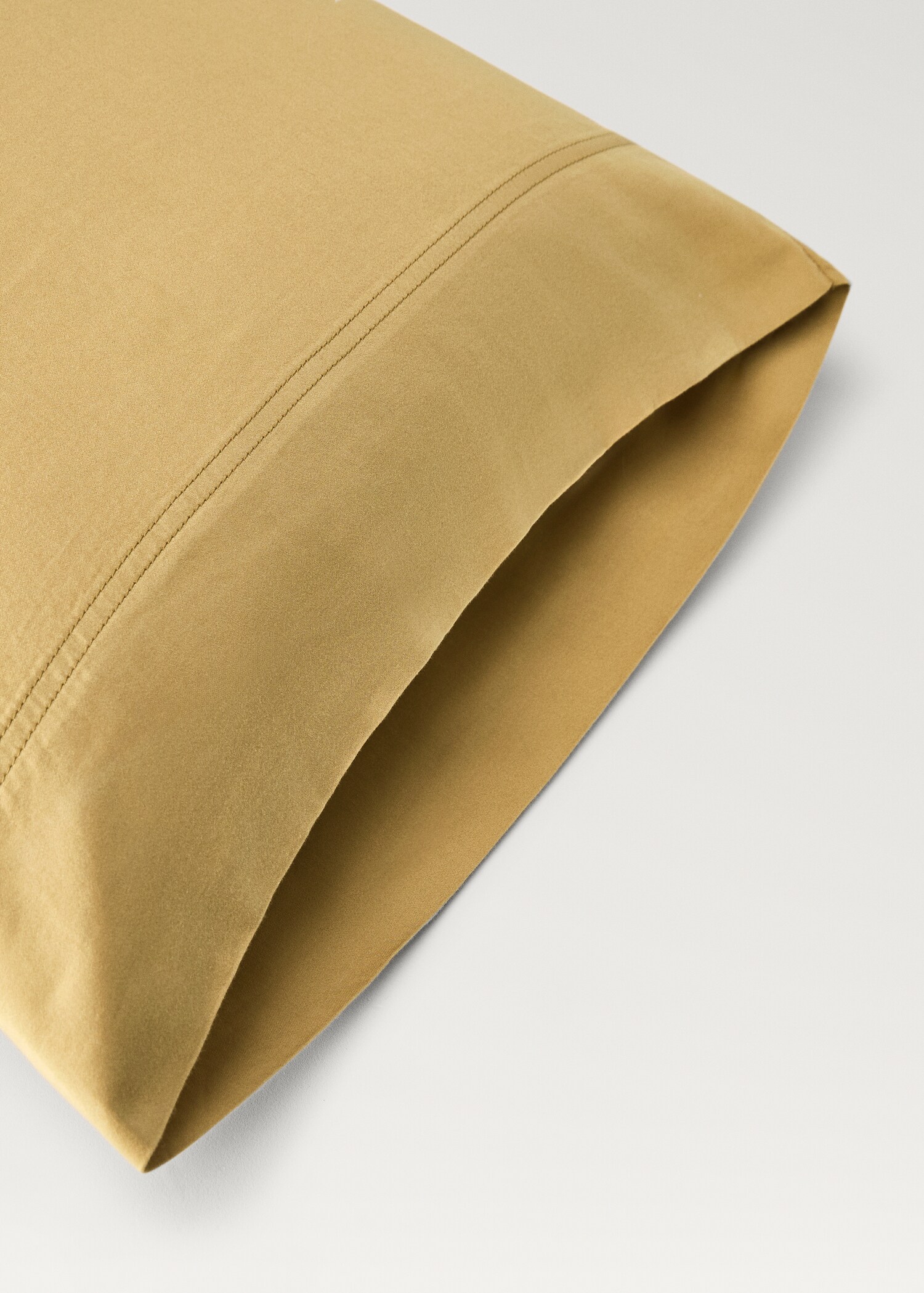 Povlak na polštář saténová bavlna s efektem oprání a dvojitým prošitím 45 x 110 cm - Detail zboží 2