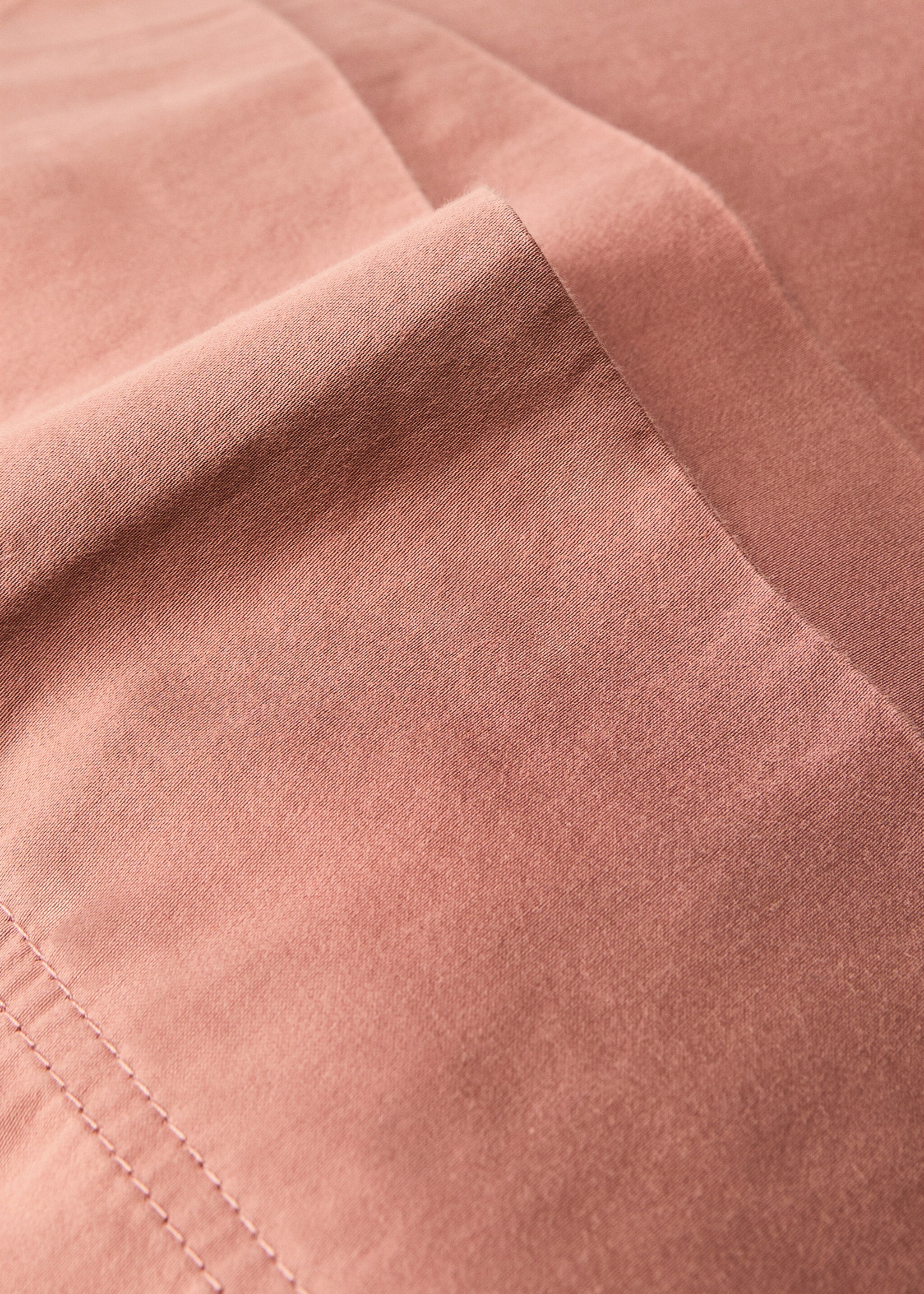 Washed satin cotton pillowcase with double stitching 45x110 cm - Details of the article 1